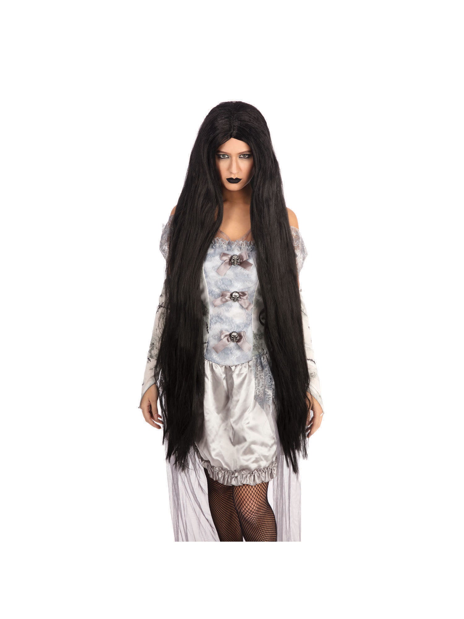 Long Black, Black, Forum, Wigs, Long, Front