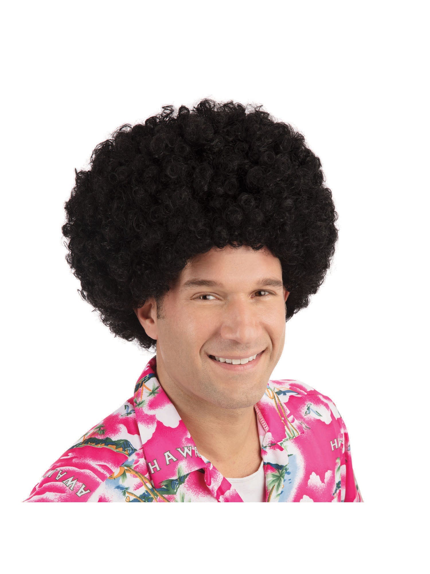 Black Afro, Black, Forum, Wigs, One Size, Front