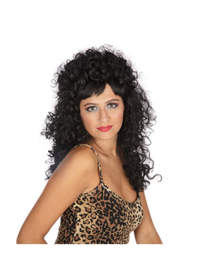 Curly Long Black, Black, Forum, Wigs, Long, Front