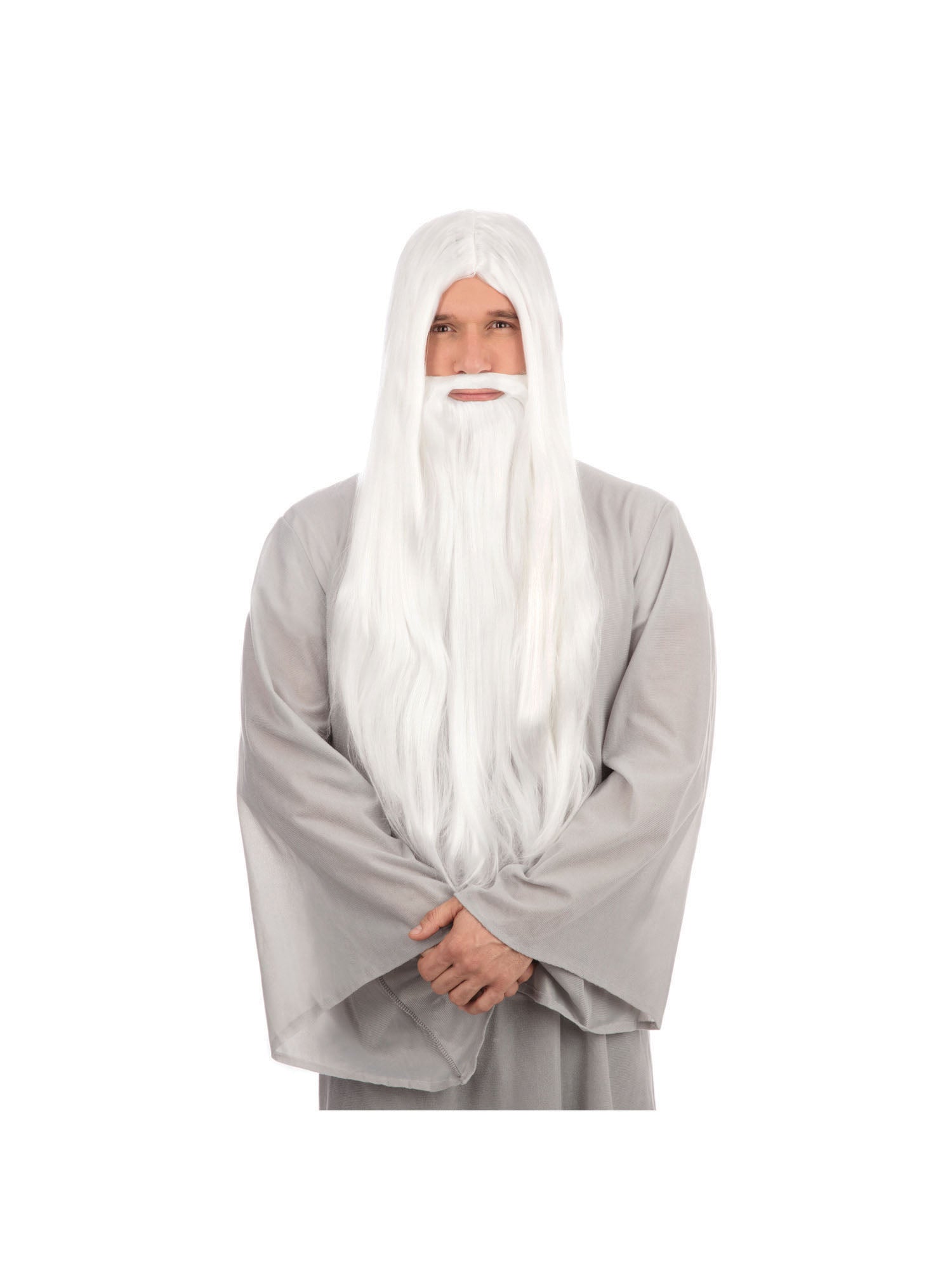 Wizard Wig And Beard Long White