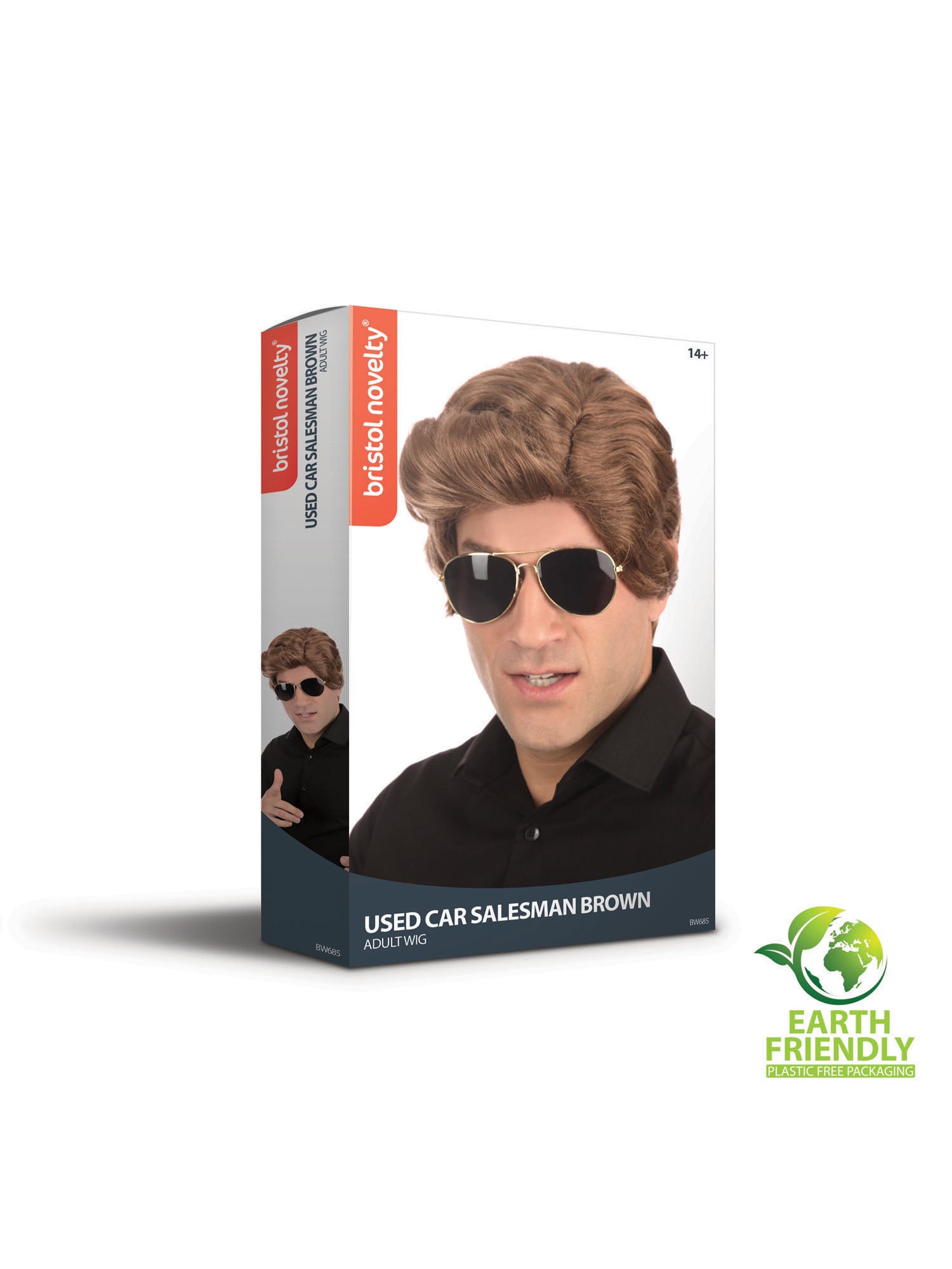 Used Car Salesman Wig - Brown
