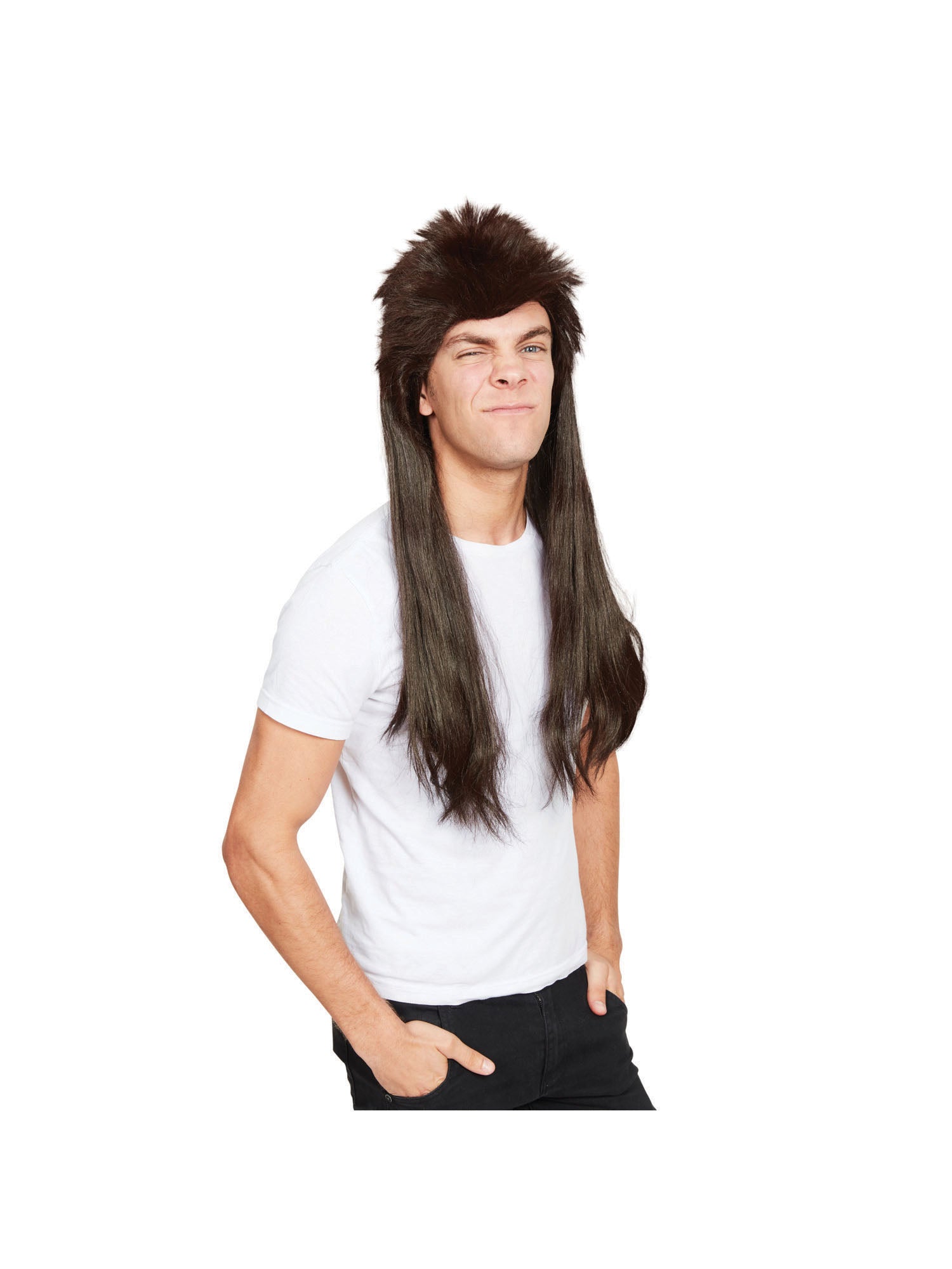 Mullet, Brown, Forum, Wigs, Long, Front