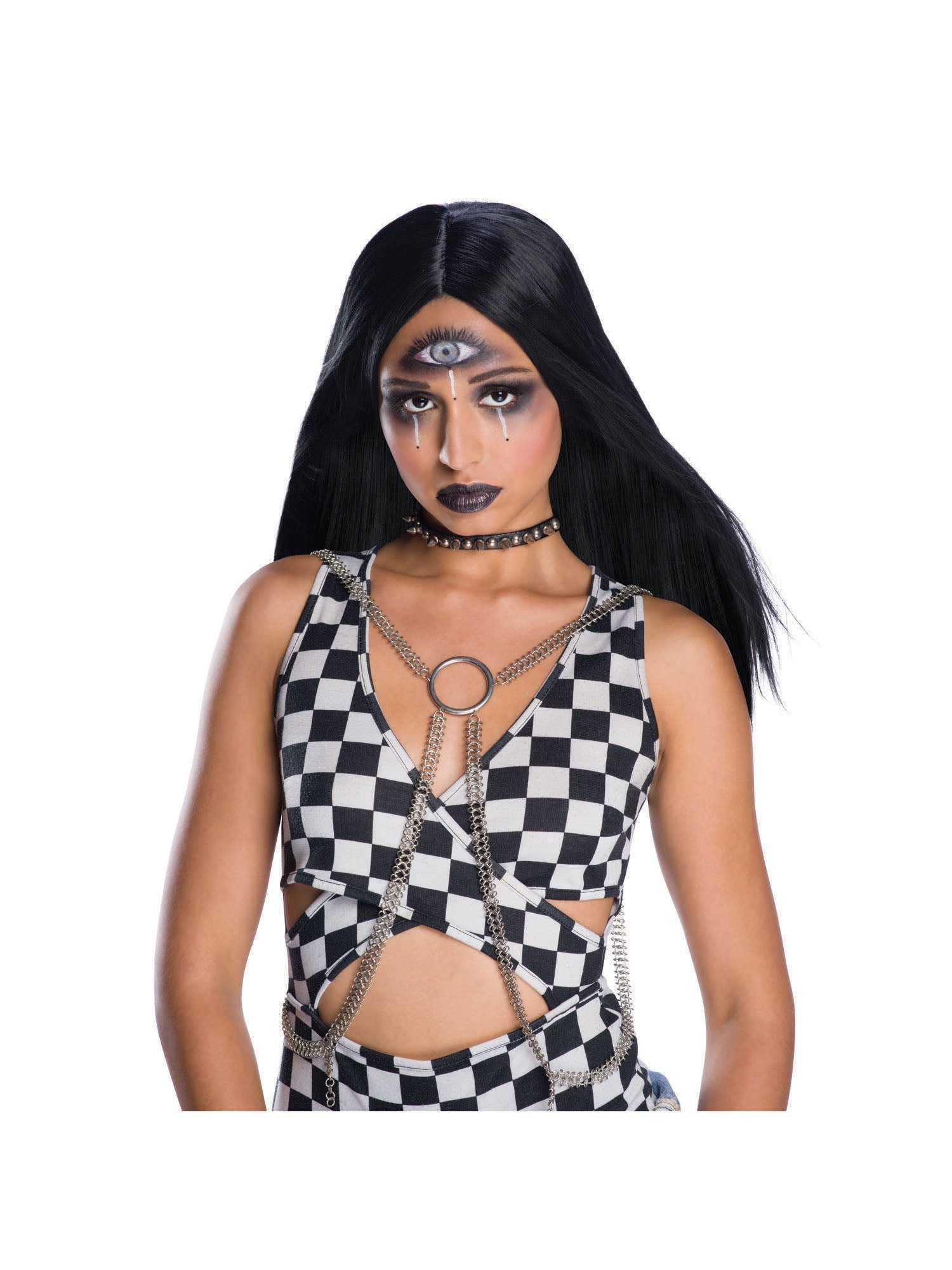 Long Black, Black, Forum, Wigs, Long, Front