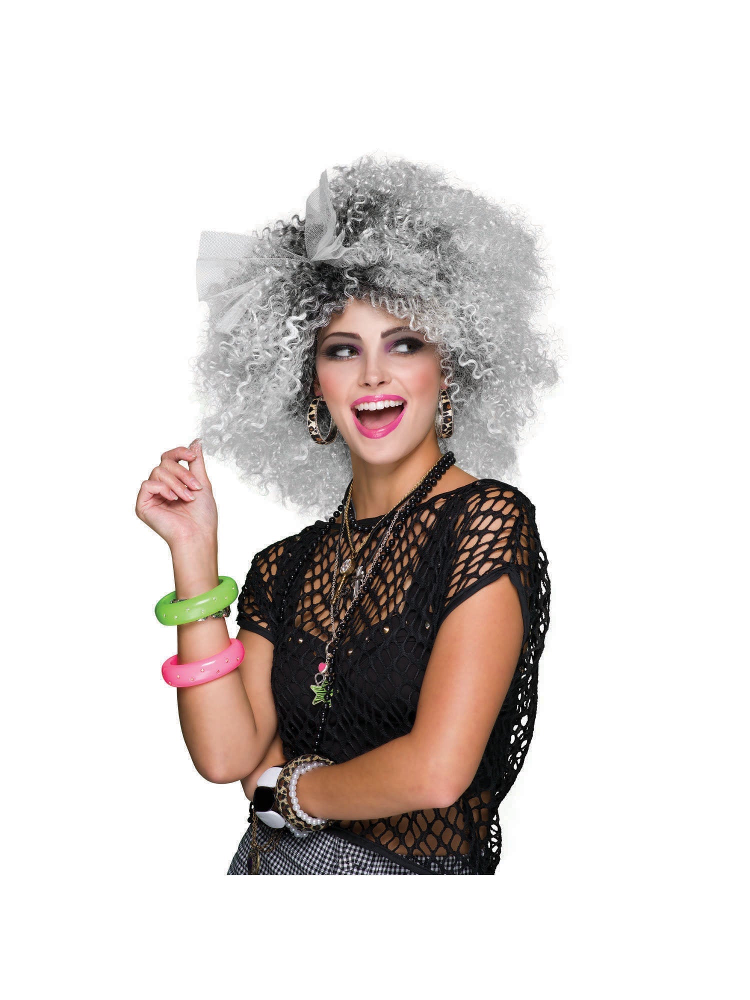 1980s, multi-colored, Forum, Wigs, One Size, Front