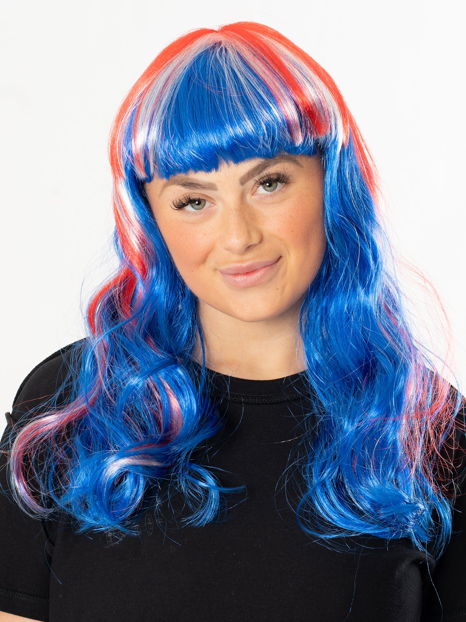 Union Jack Long Wig