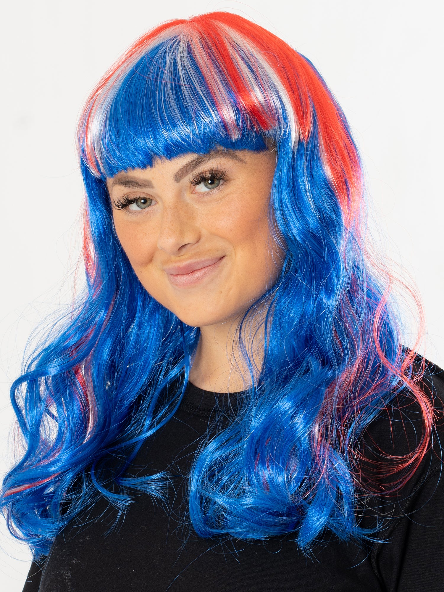 Union Jack Long Wig