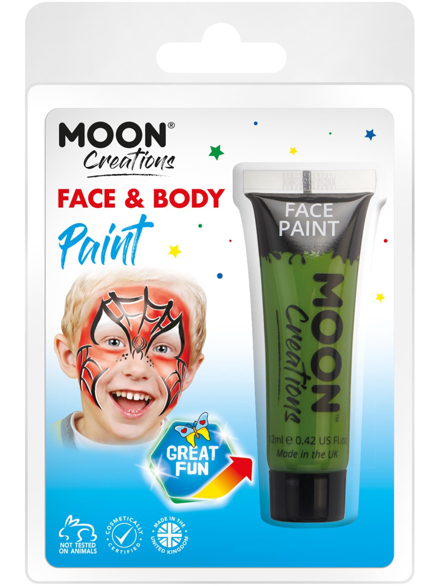 Moon Creations Face & Body Paint, Green