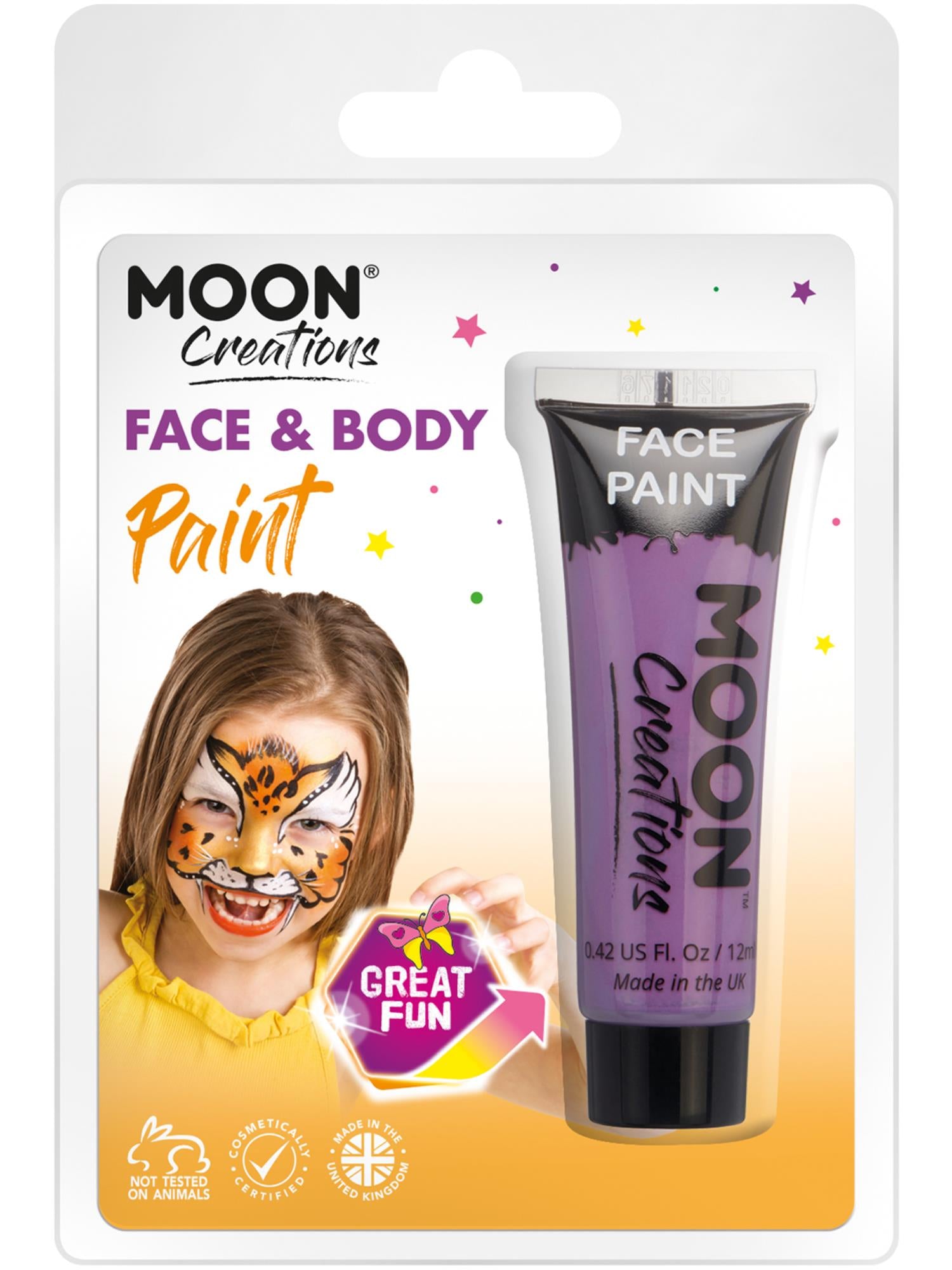 Moon Creations Face & Body Paint, Purple