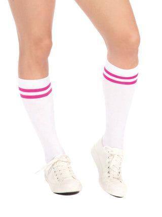 Neon Tube Socks Pink