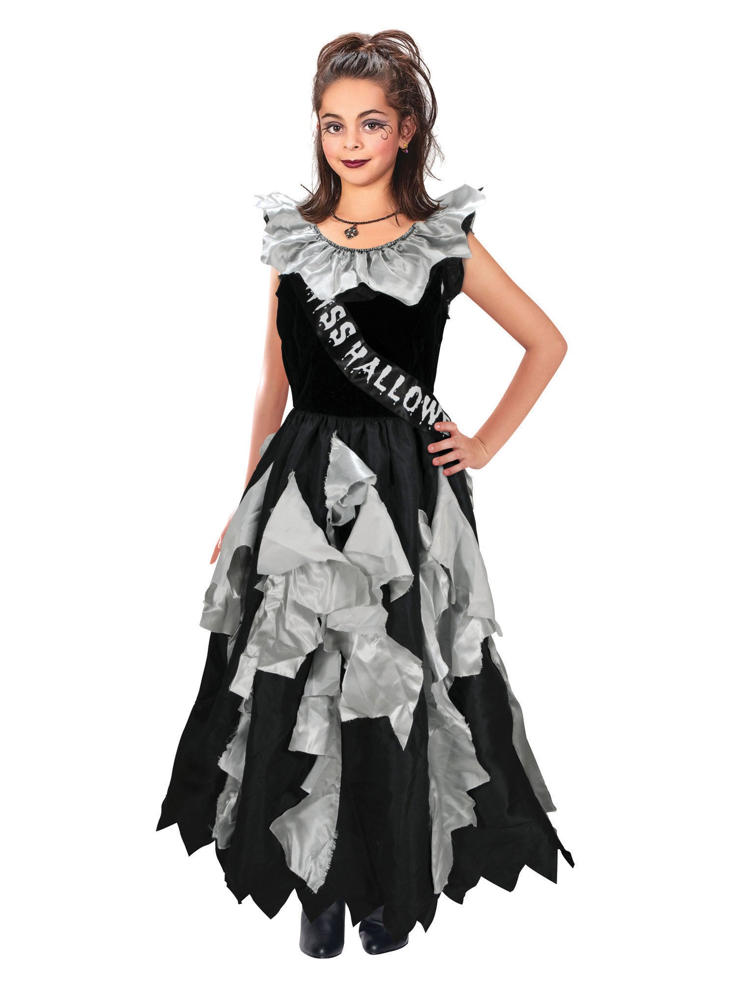 Zombie Prom Queen, Multi, Forum, Kids Costumes, Extra Large, Front