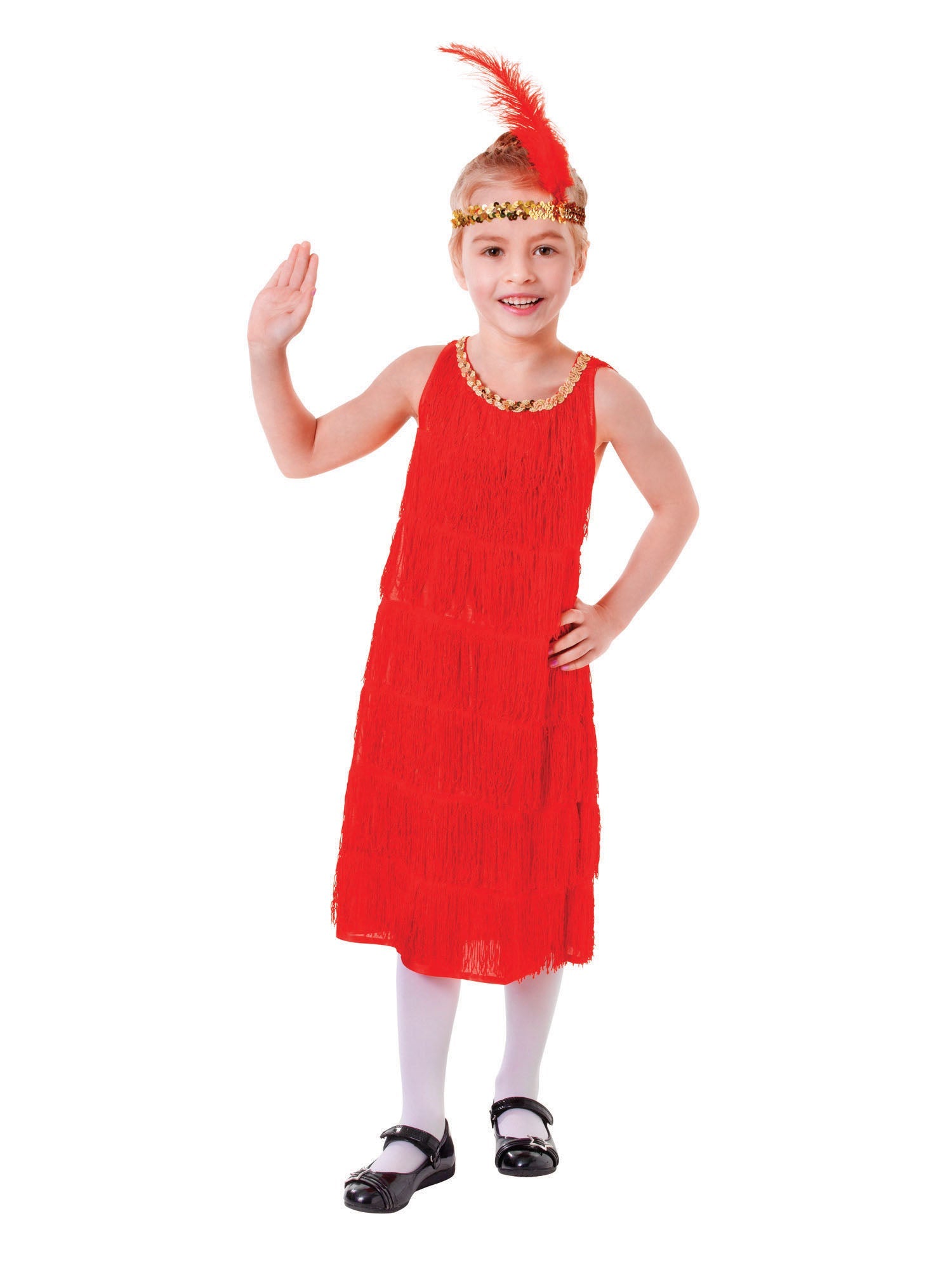 Flapper, Red, Forum, Kids Costumes, Medium, Front