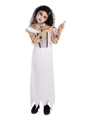 Zombie Bride, Multi, Forum, Kids Costumes, Small, Front
