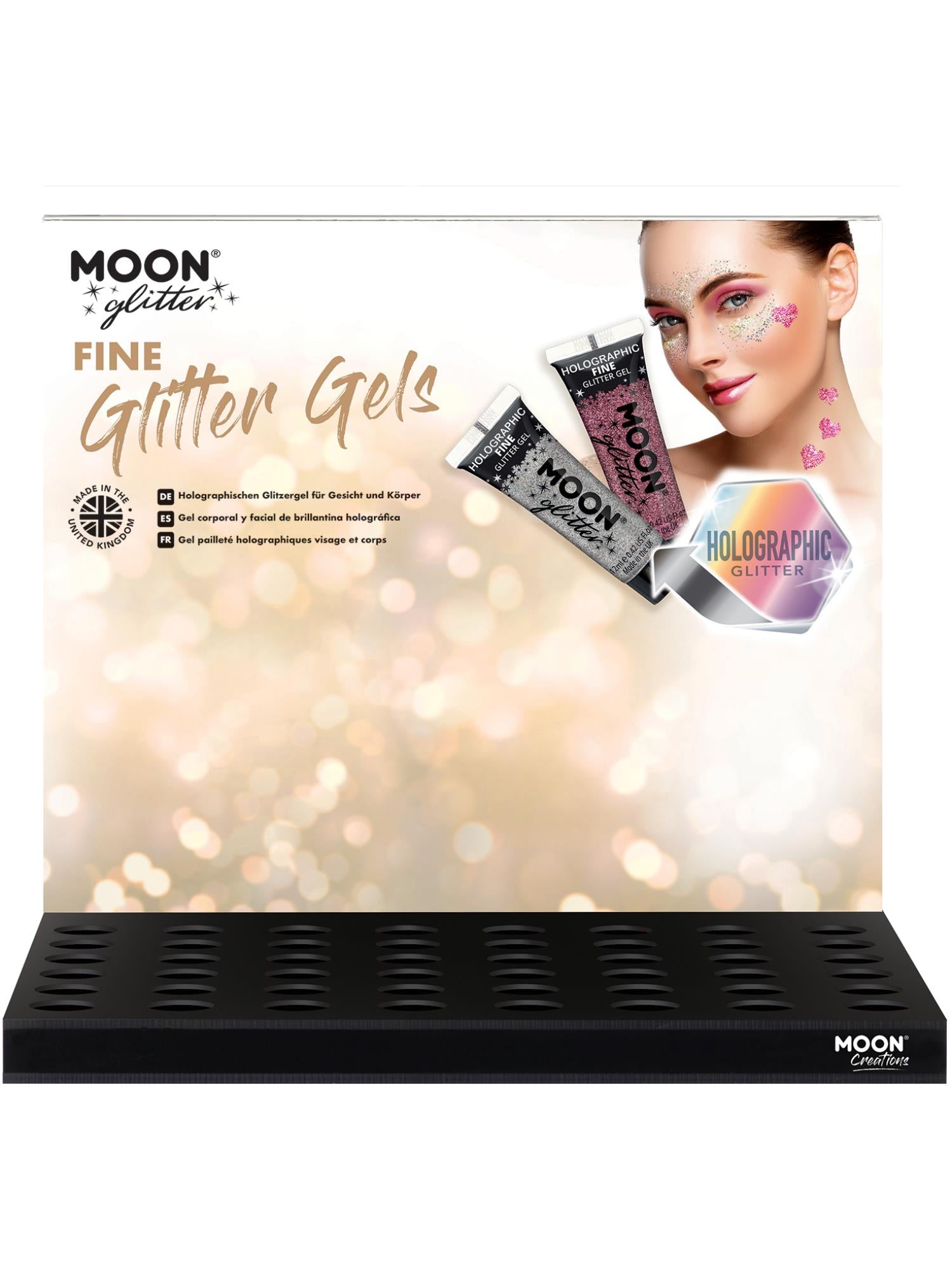 Moon Glitter Holographic Fine Glitter Gel,