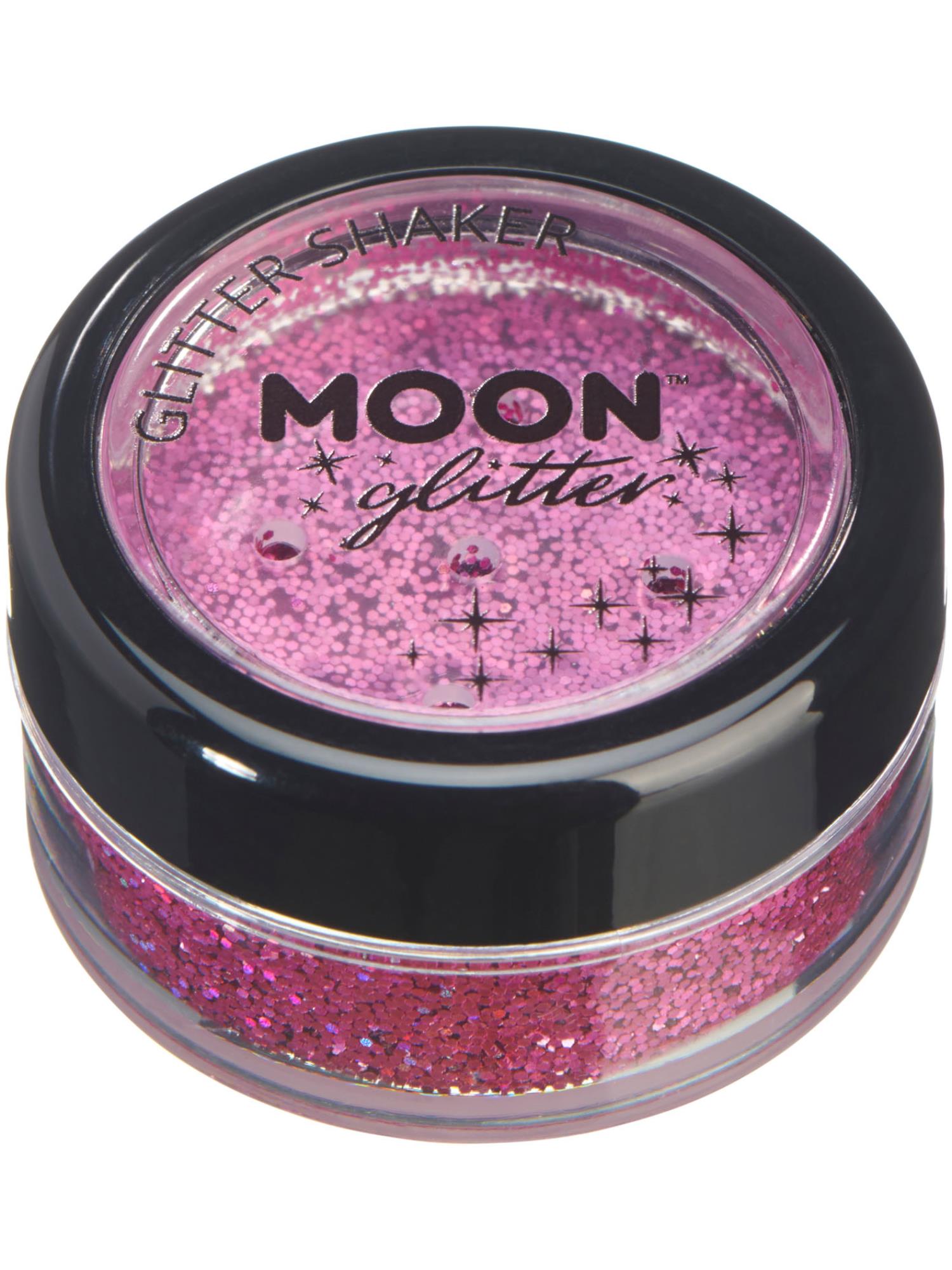 Moon Glitter Holographic Glitter Shakers, Pink