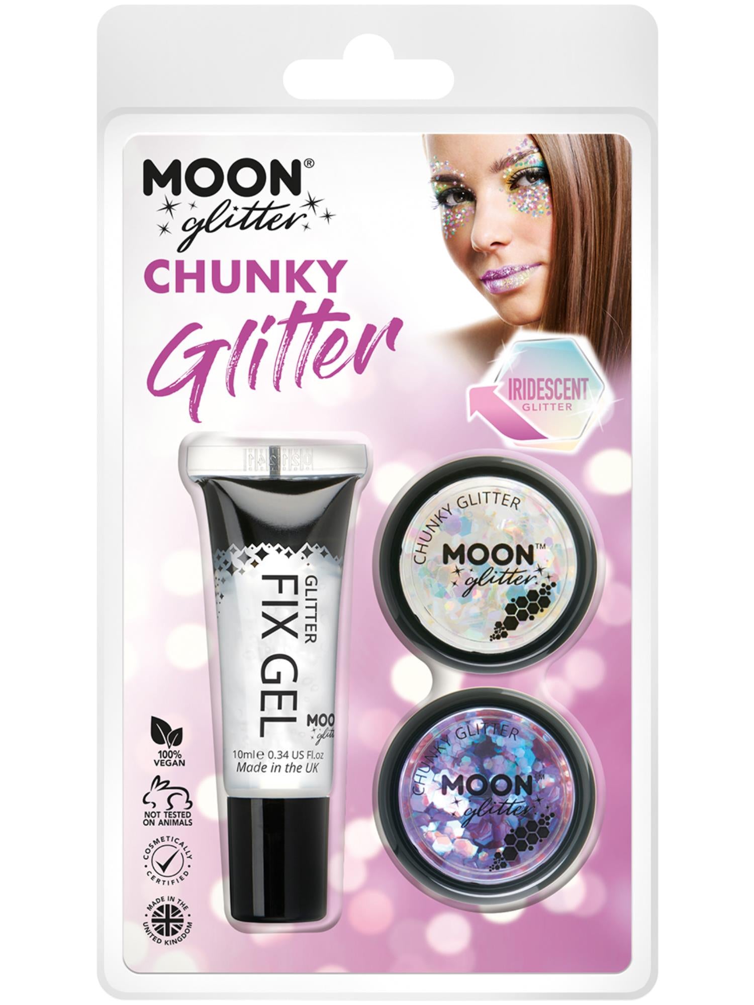 Moon Glitter Iridescent Chunky Glitter,