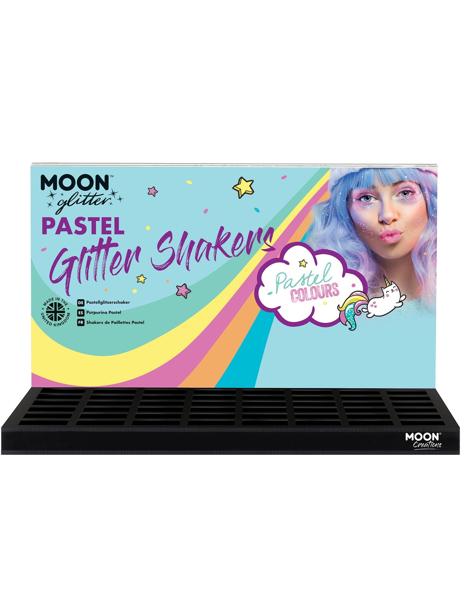 Moon Glitter Pastel Glitter Shakers,