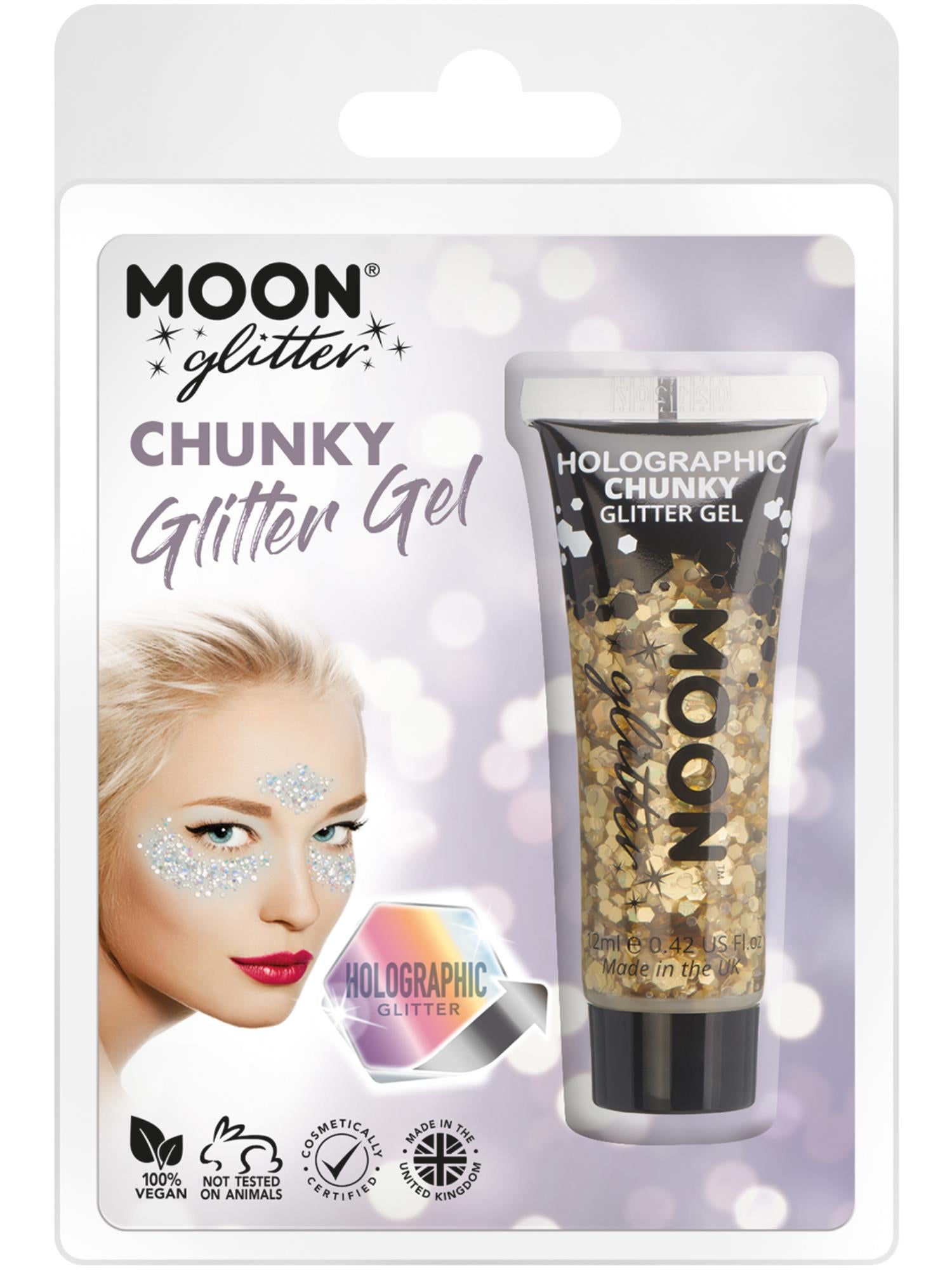 Moon Glitter Holographic Chunky Glitter Gel