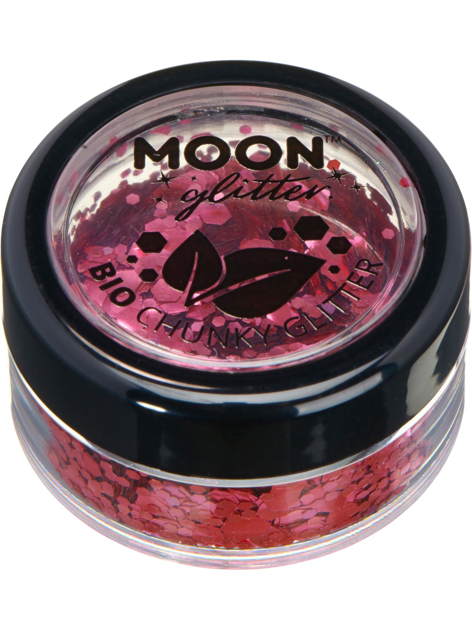 Moon Glitter Bio Chunky Glitter, Dark Rose