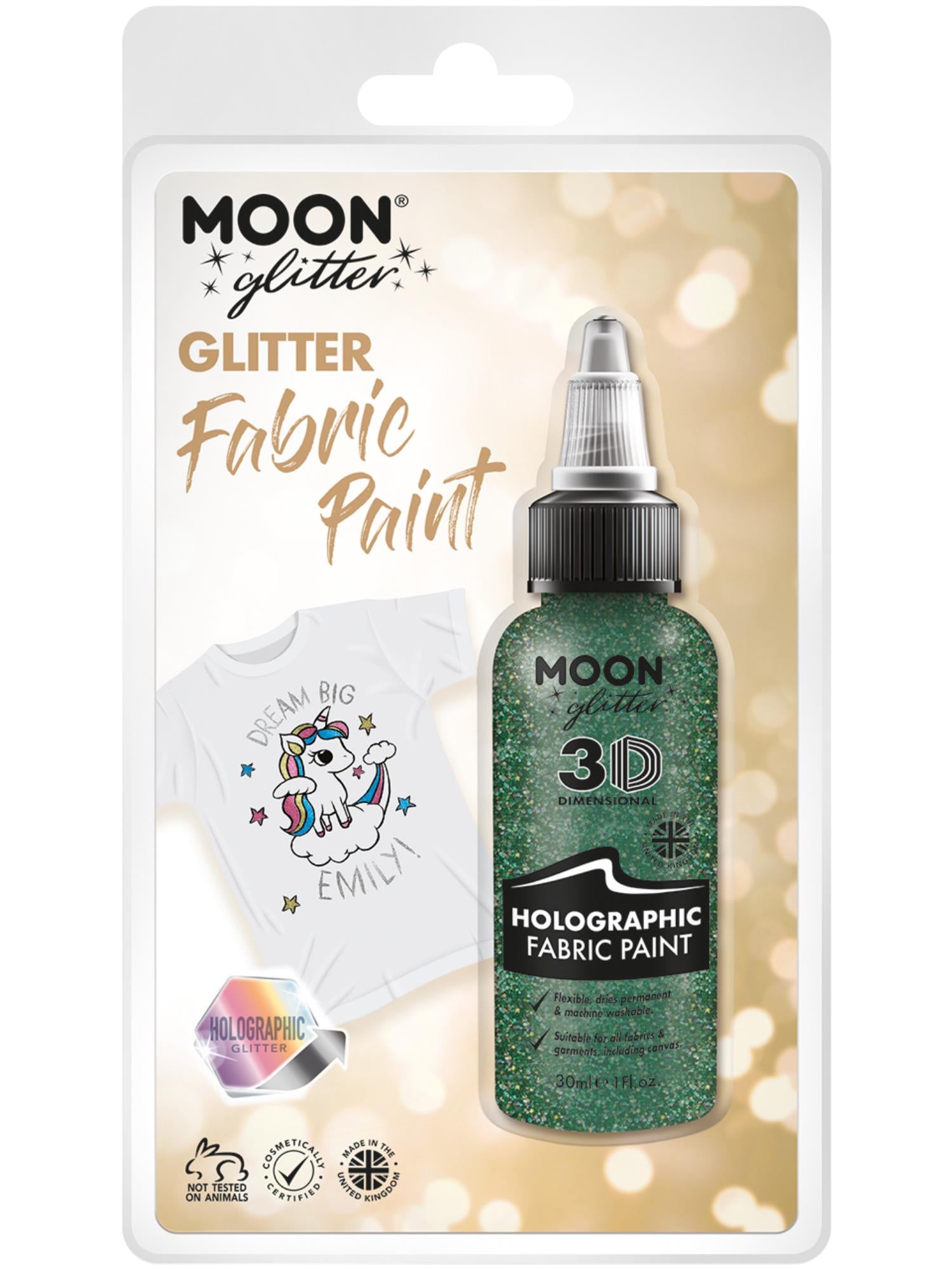 Moon Glitter Holographic Glitter Fabric Paint