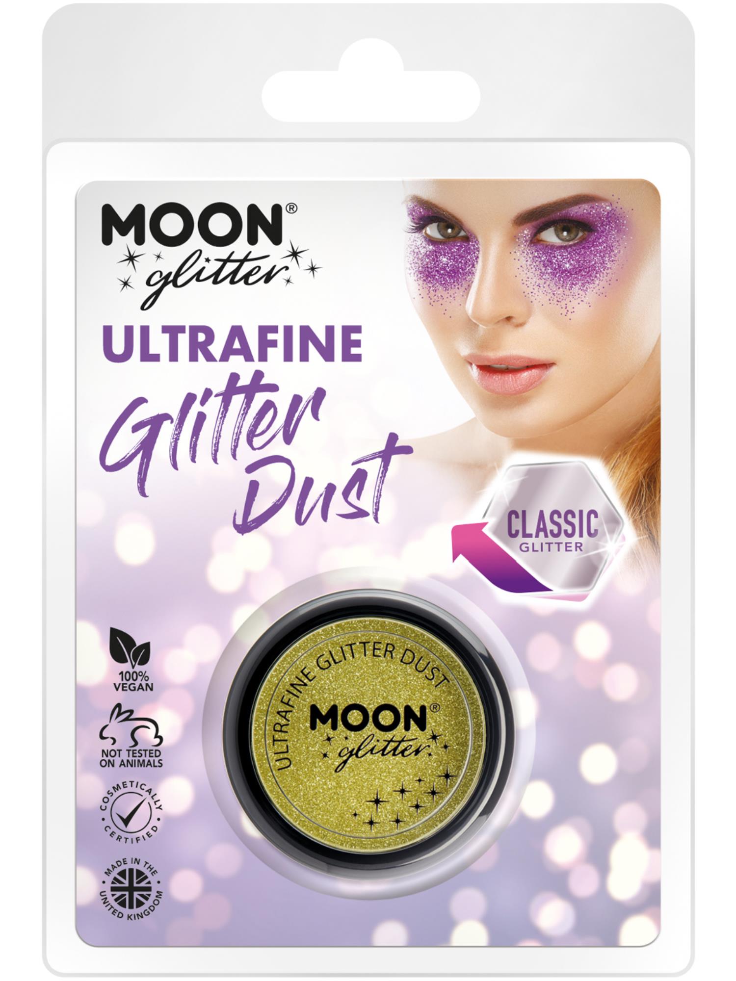 Moon Glitter Classic Ultrafine Glitter Dust, Gold