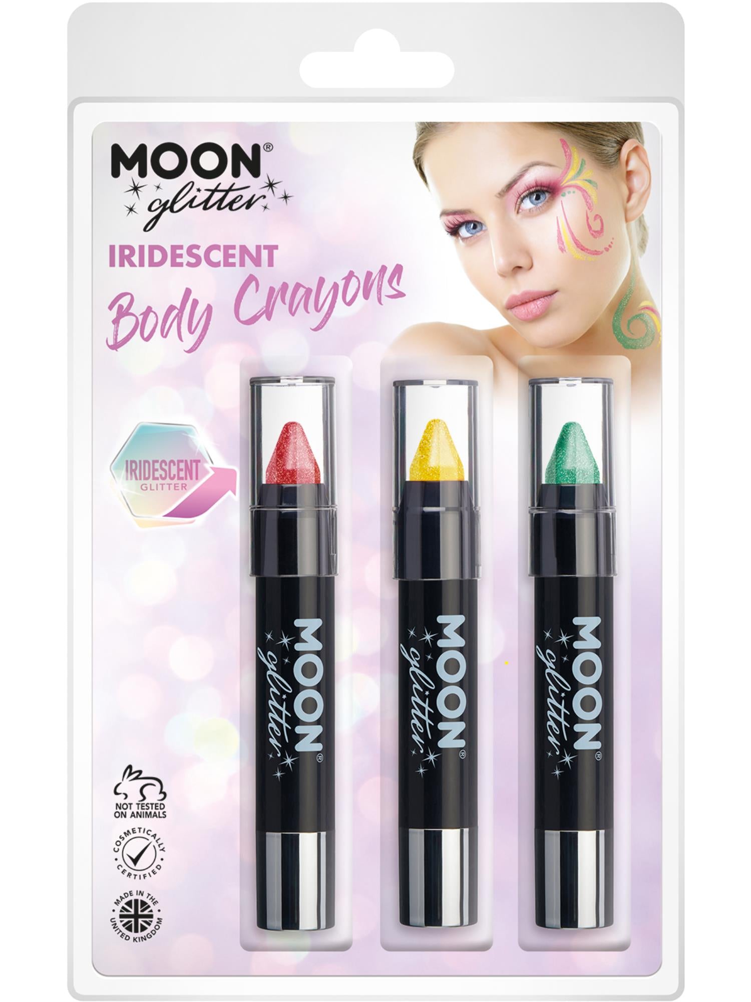 Moon Glitter Iridescent Body Crayons,