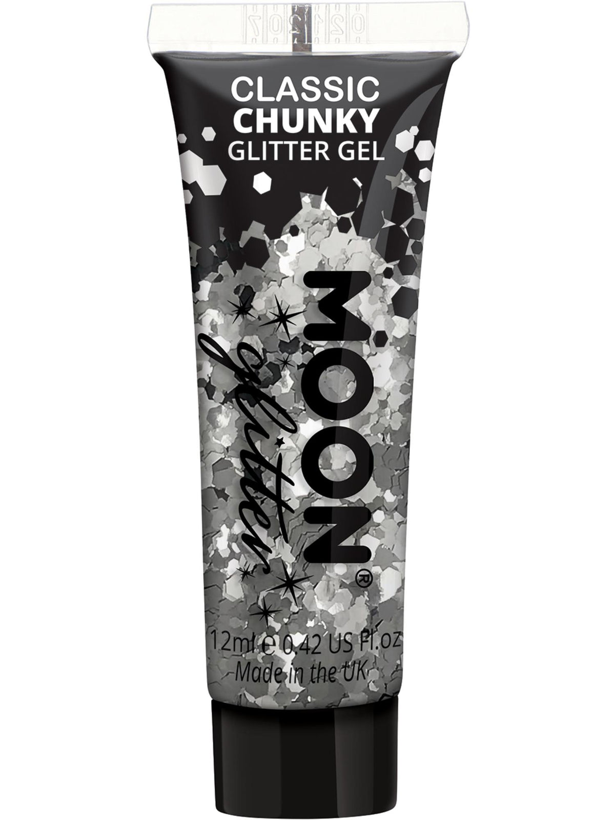 Moon Glitter Classic Chunky Glitter Gel, Silver
