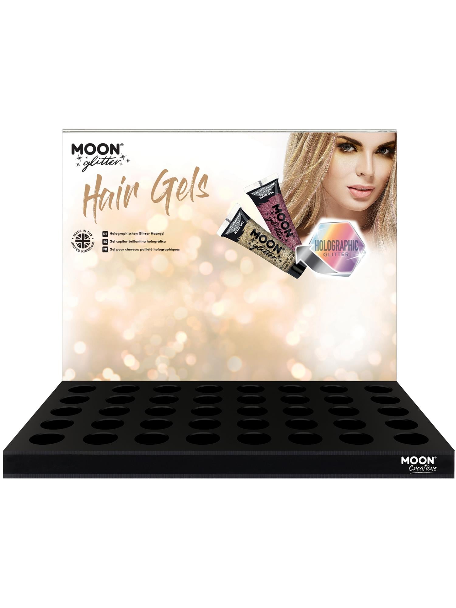 Moon Glitter Holographic Glitter Hair Gel,