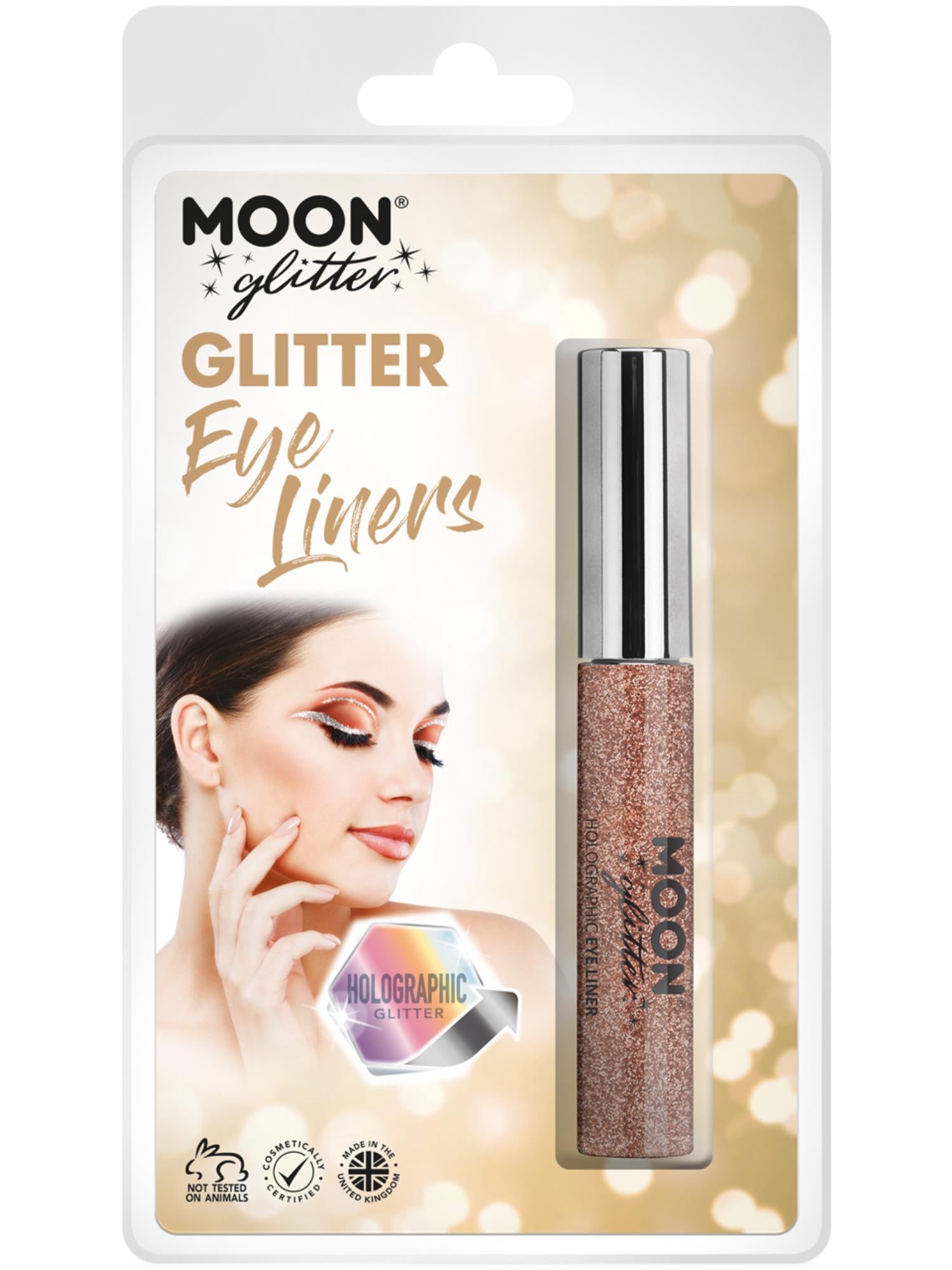 Moon Glitter Holographic Glitter Eye Liner, Rose G