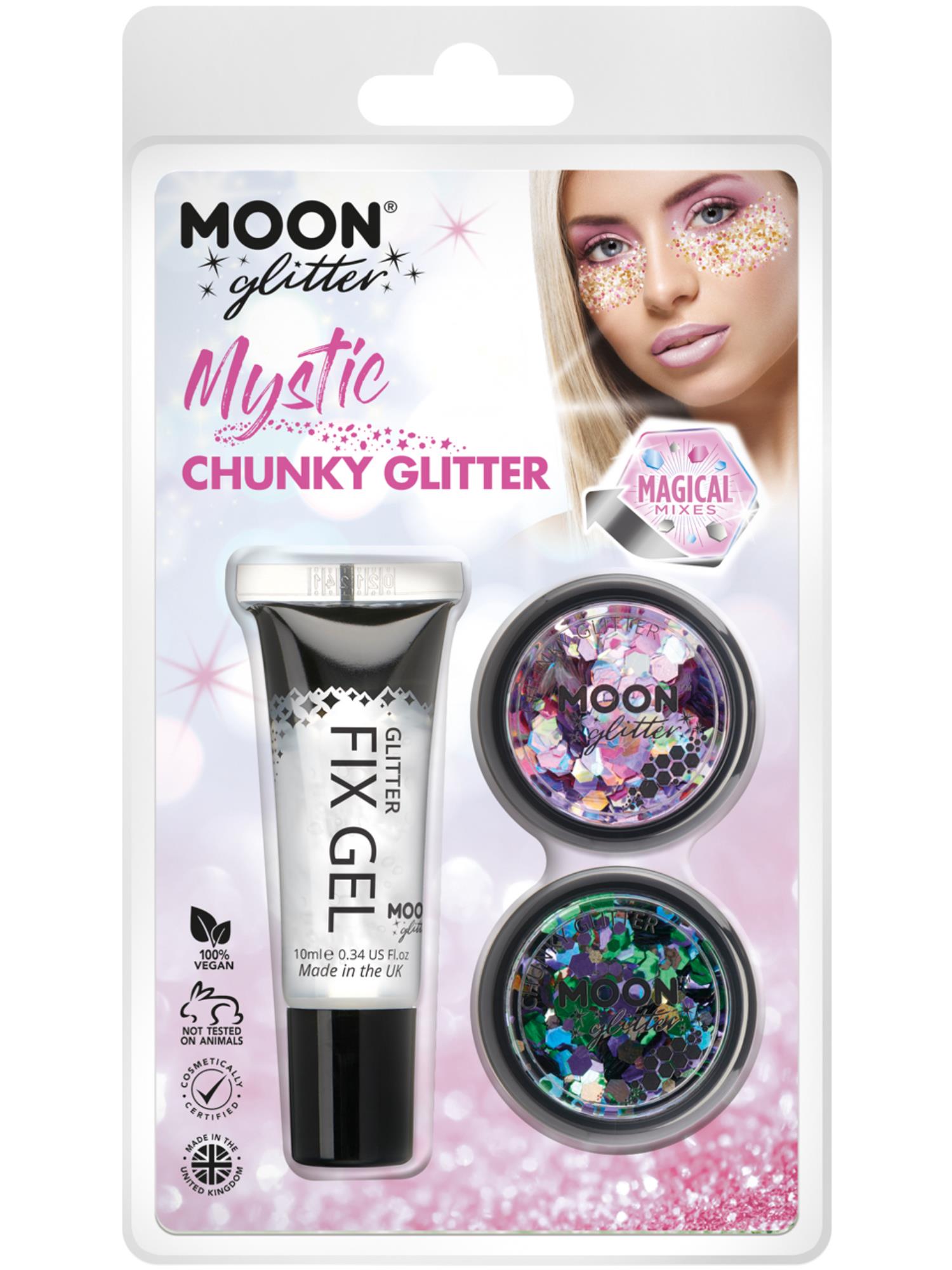 Moon Glitter Mystic Chunky Glitter, Clamshell