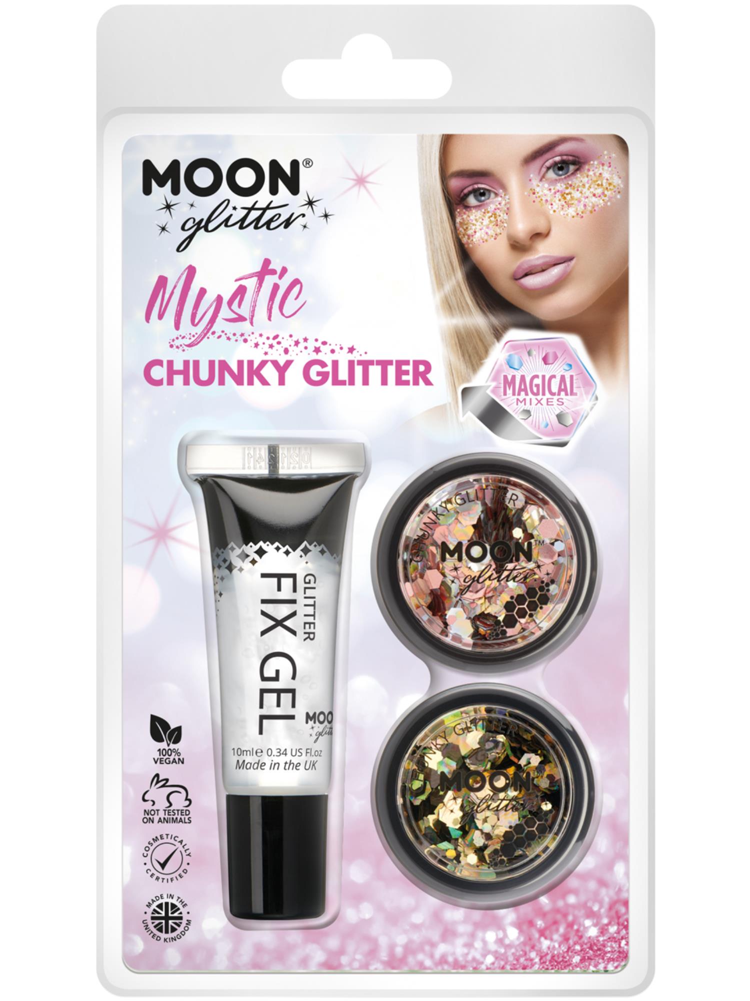 Moon Glitter Mystic Chunky Glitter, Clamshell