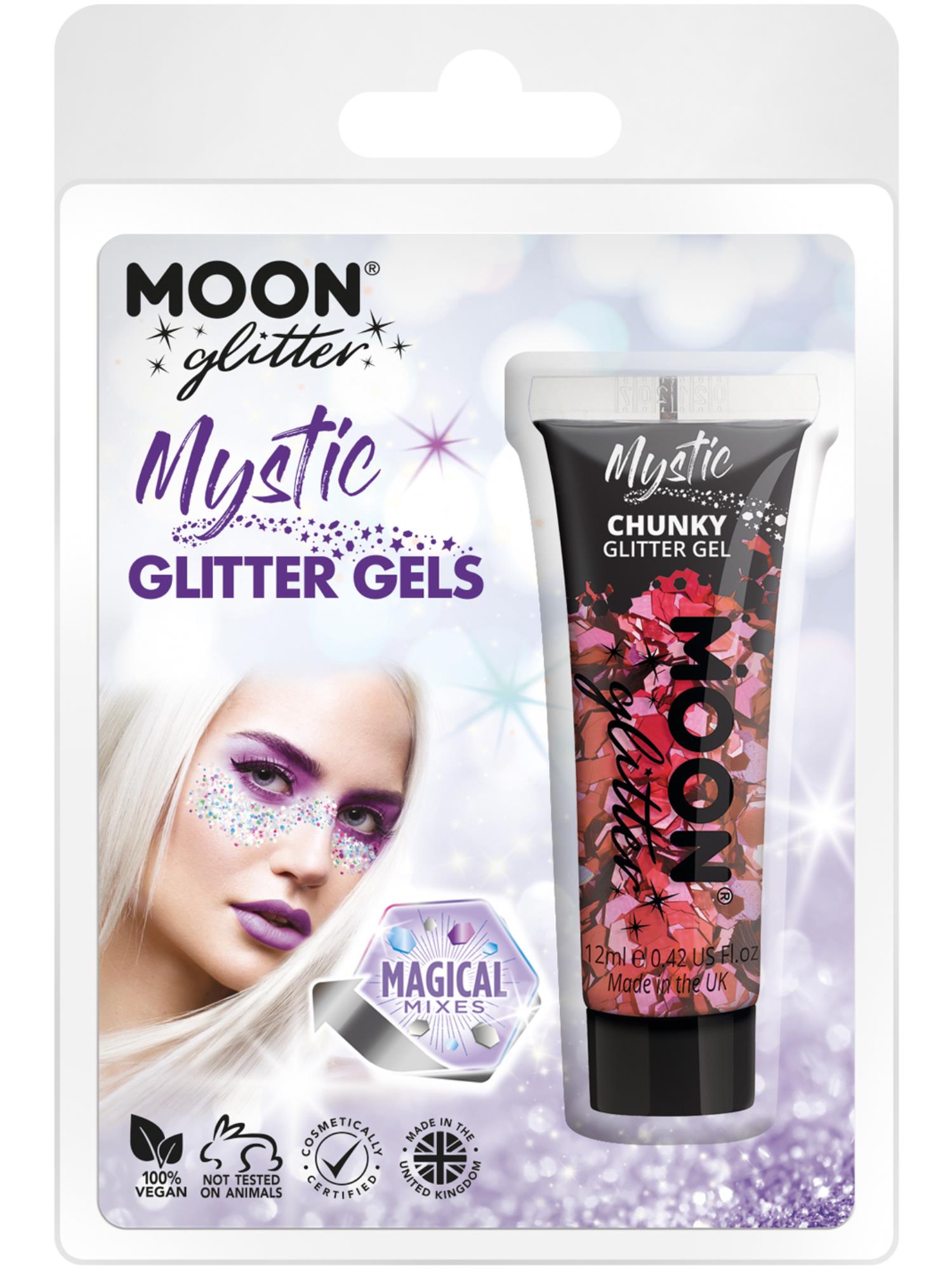 Moon Glitter Mystic Chunky Glitter Gel, Clamshell