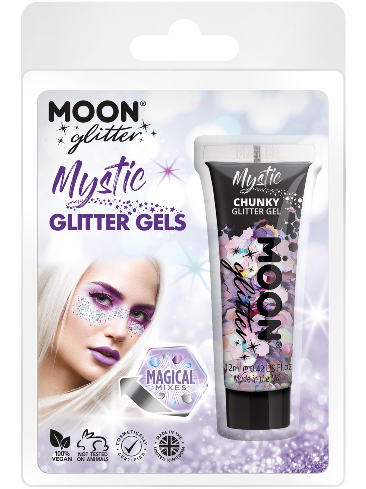 Moon Glitter Mystic Chunky Glitter Gel, Clamshell
