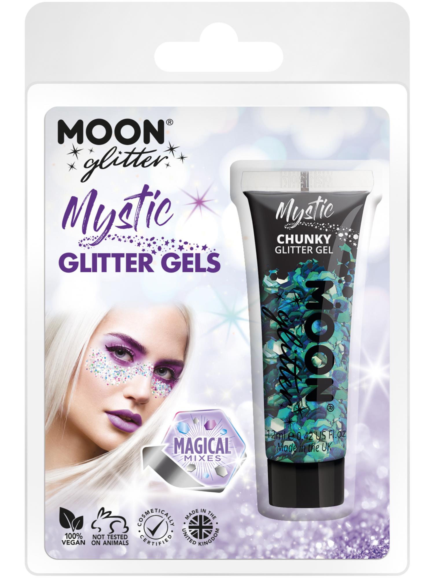 Moon Glitter Mystic Chunky Glitter Gel, Clamshell