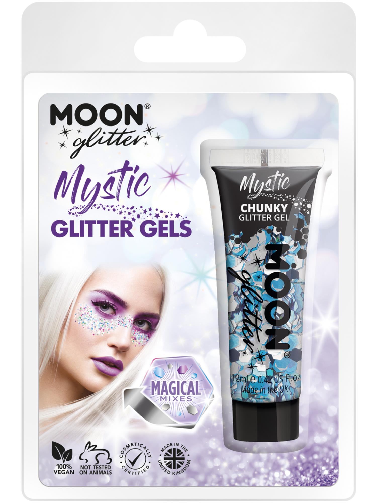 Moon Glitter Mystic Chunky Glitter Gel, Clamshell