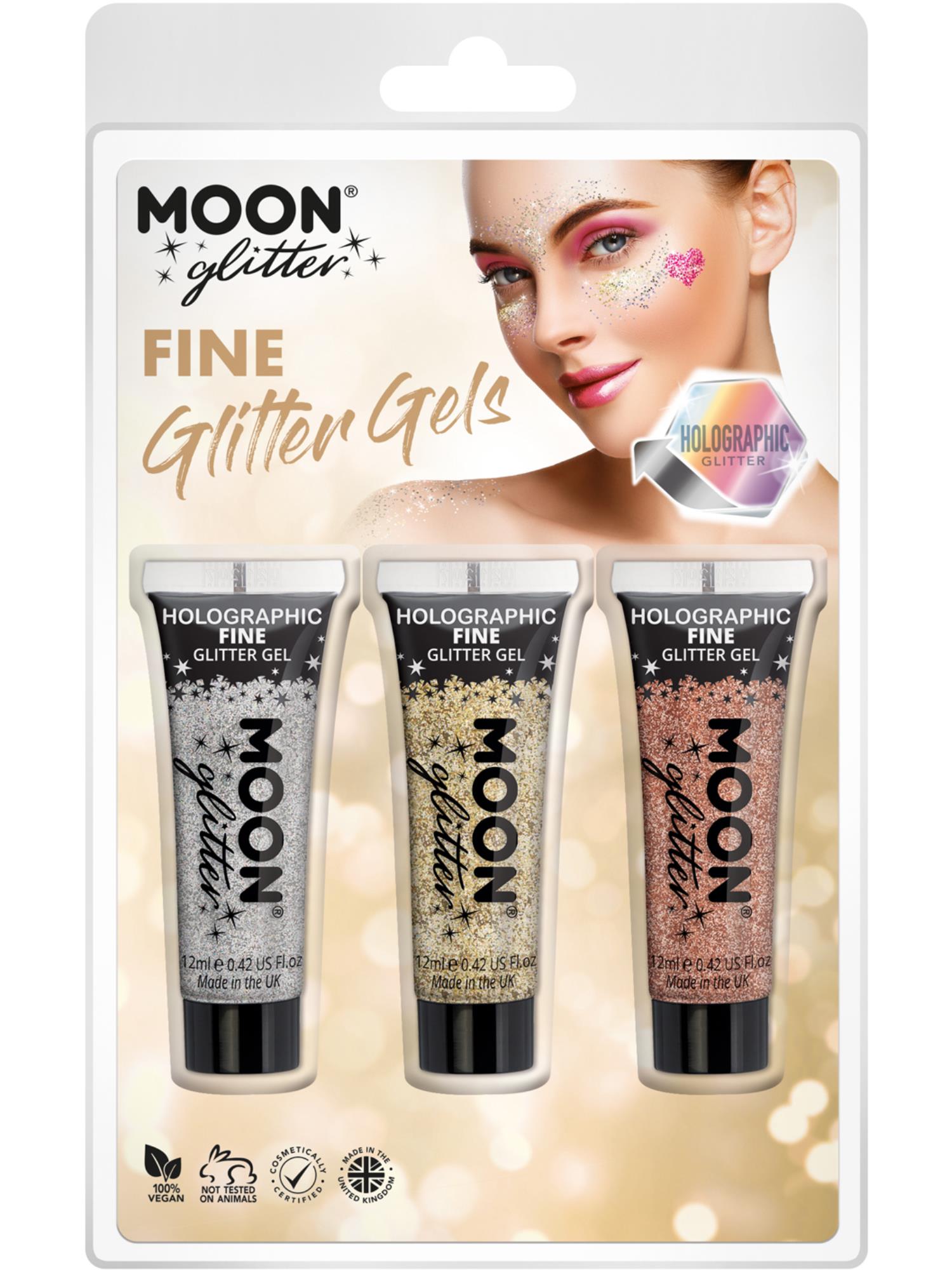 Moon Glitter Holographic Fine Glitter Gel,
