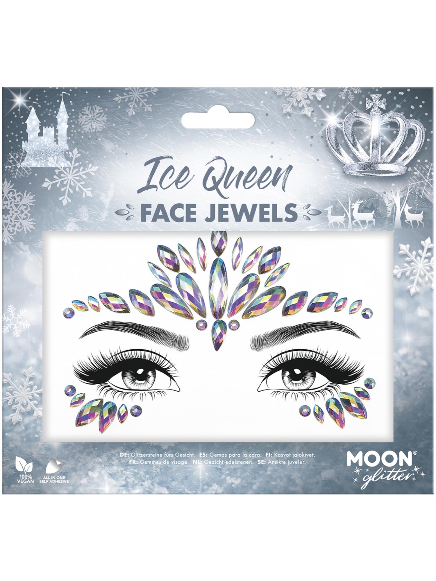 Moon Glitter Face Jewels, Ice Queen