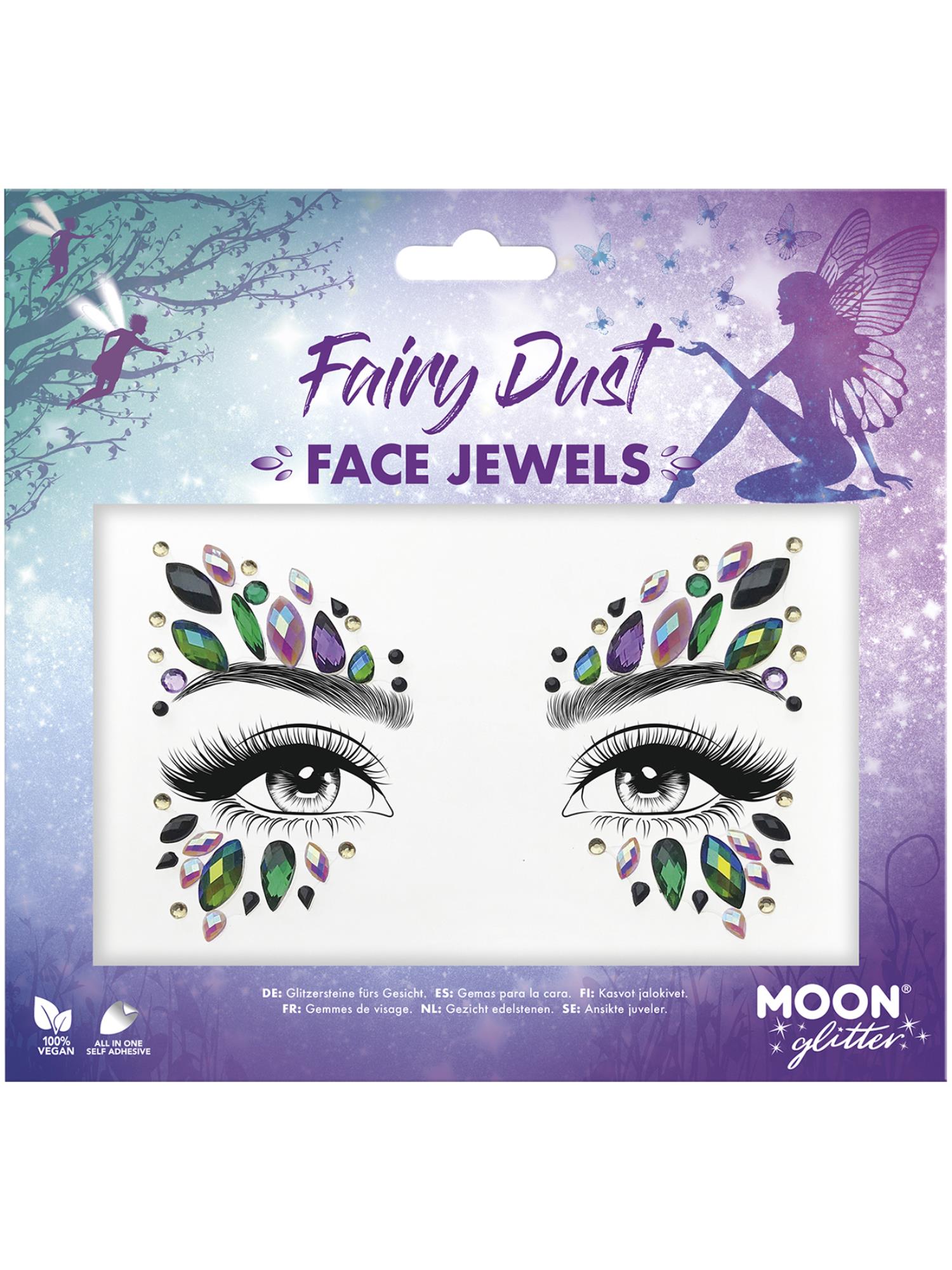 Moon Glitter Face Jewels, Fairy Dust
