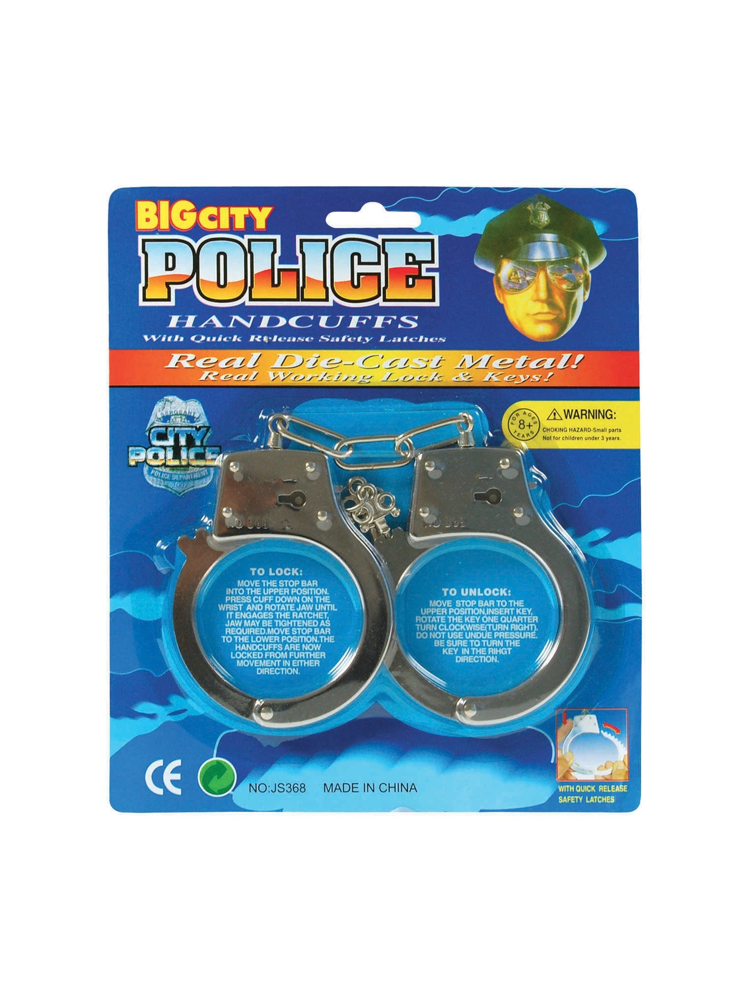 Handcuffs, Multi, Forum, Joke, One Size, Front