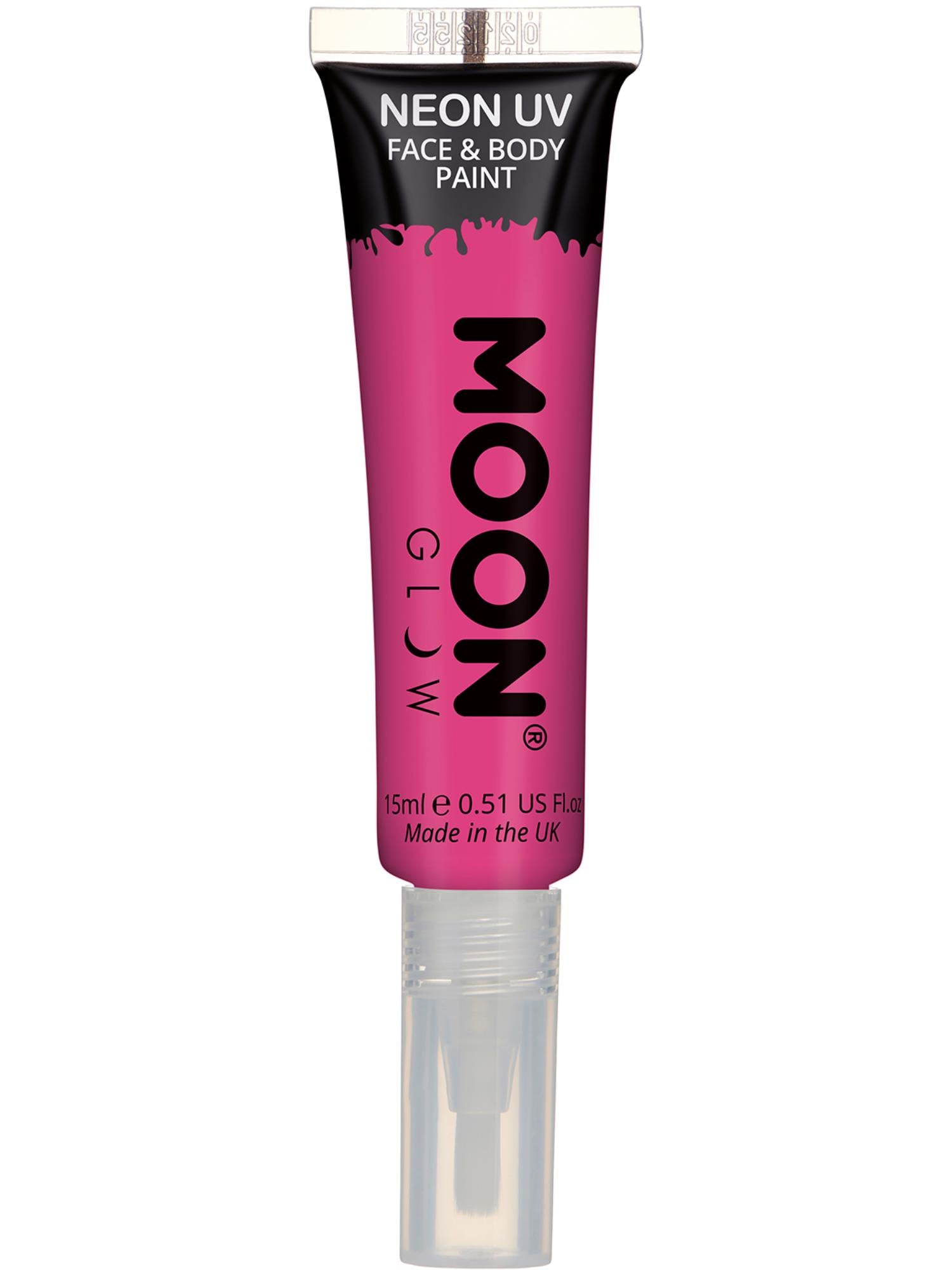Moon Glow Intense Neon UV Face Paint, Hot Pink