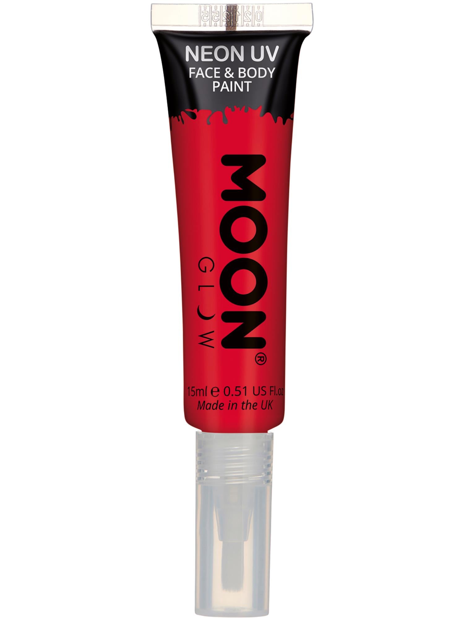 Moon Glow Intense Neon UV Face Paint, Red