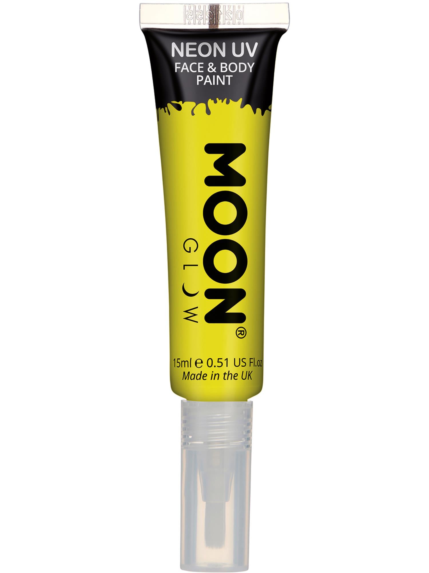 Moon Glow Intense Neon UV Face Paint, Yellow