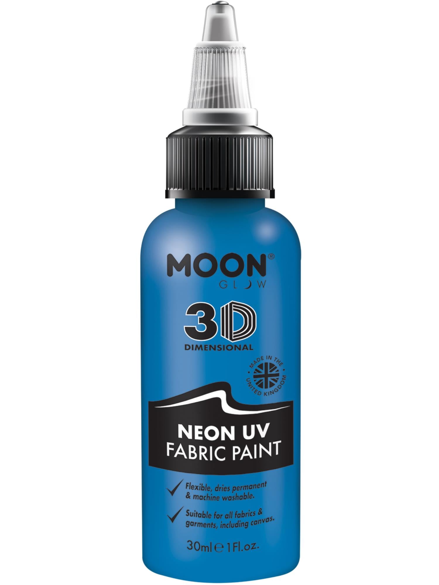 Moon Glow - Neon UV Intense Fabric Paint, Blue