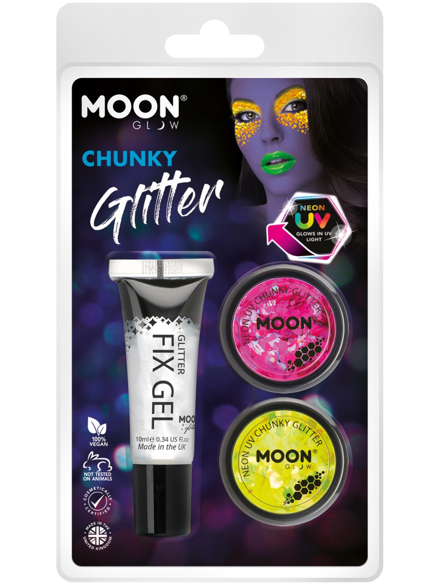 Moon Glow - Neon UV Chunky Glitter,