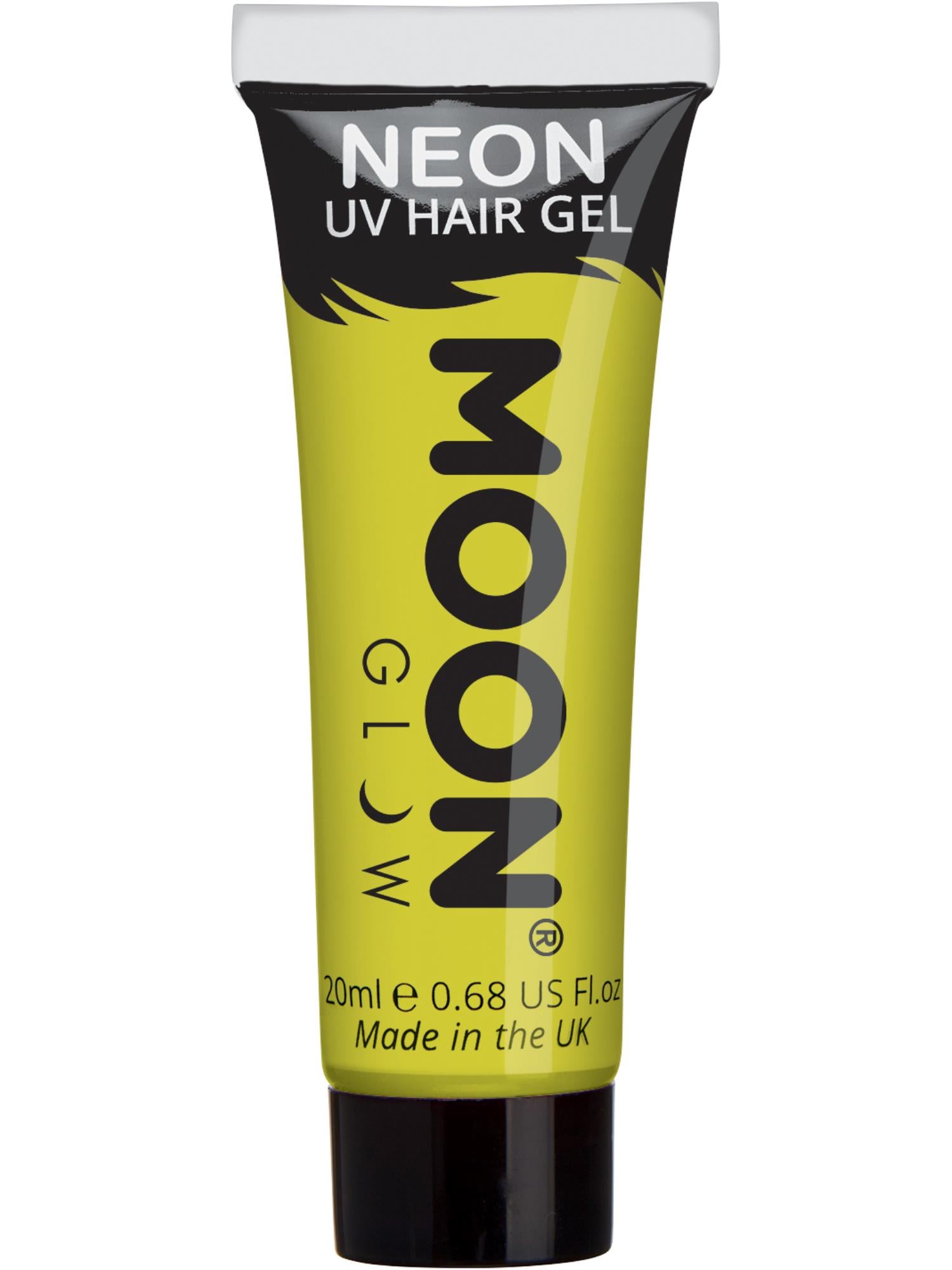 Moon Glow Intense Neon UV Hair Gel, Intense Yellow