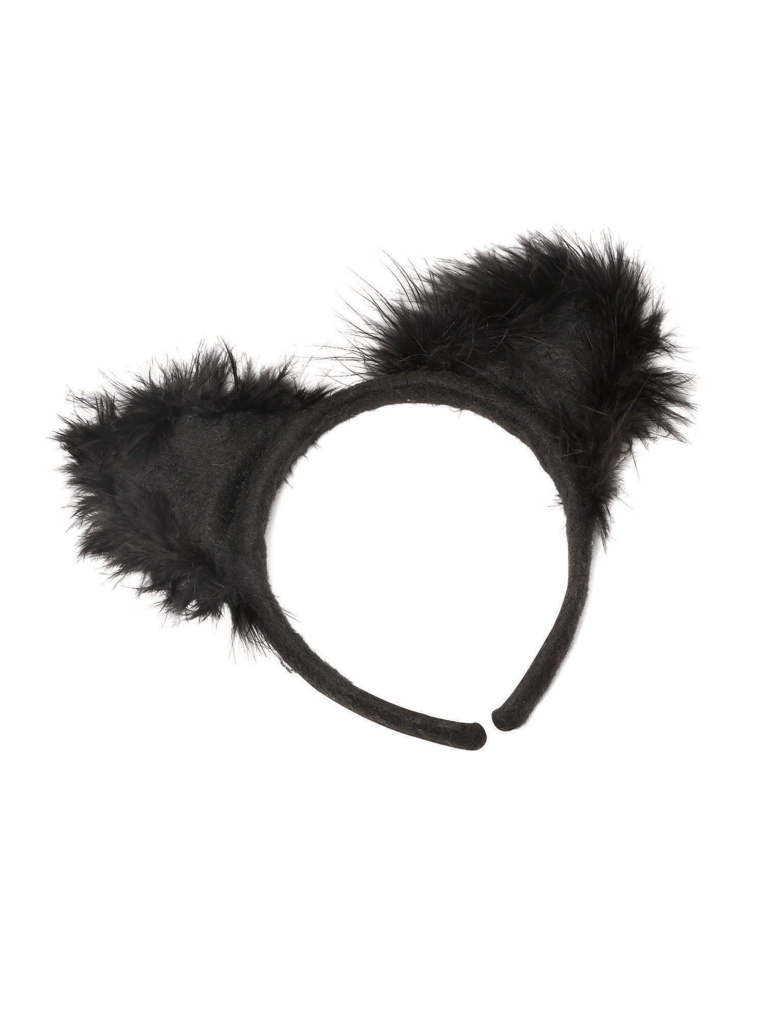 Cat Ears Marabou On Headband