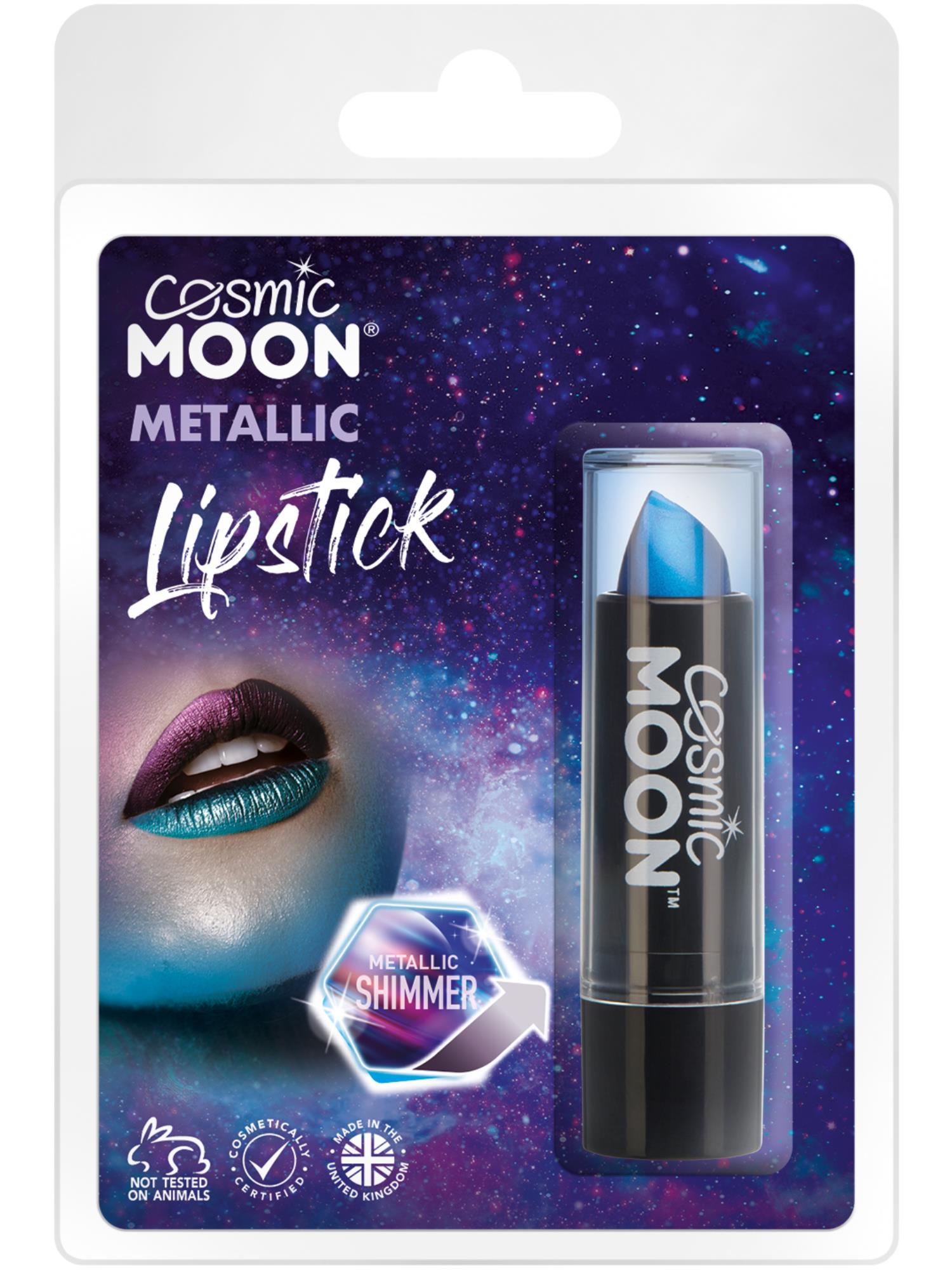 Cosmic Moon Metallic Lipstick, Blue