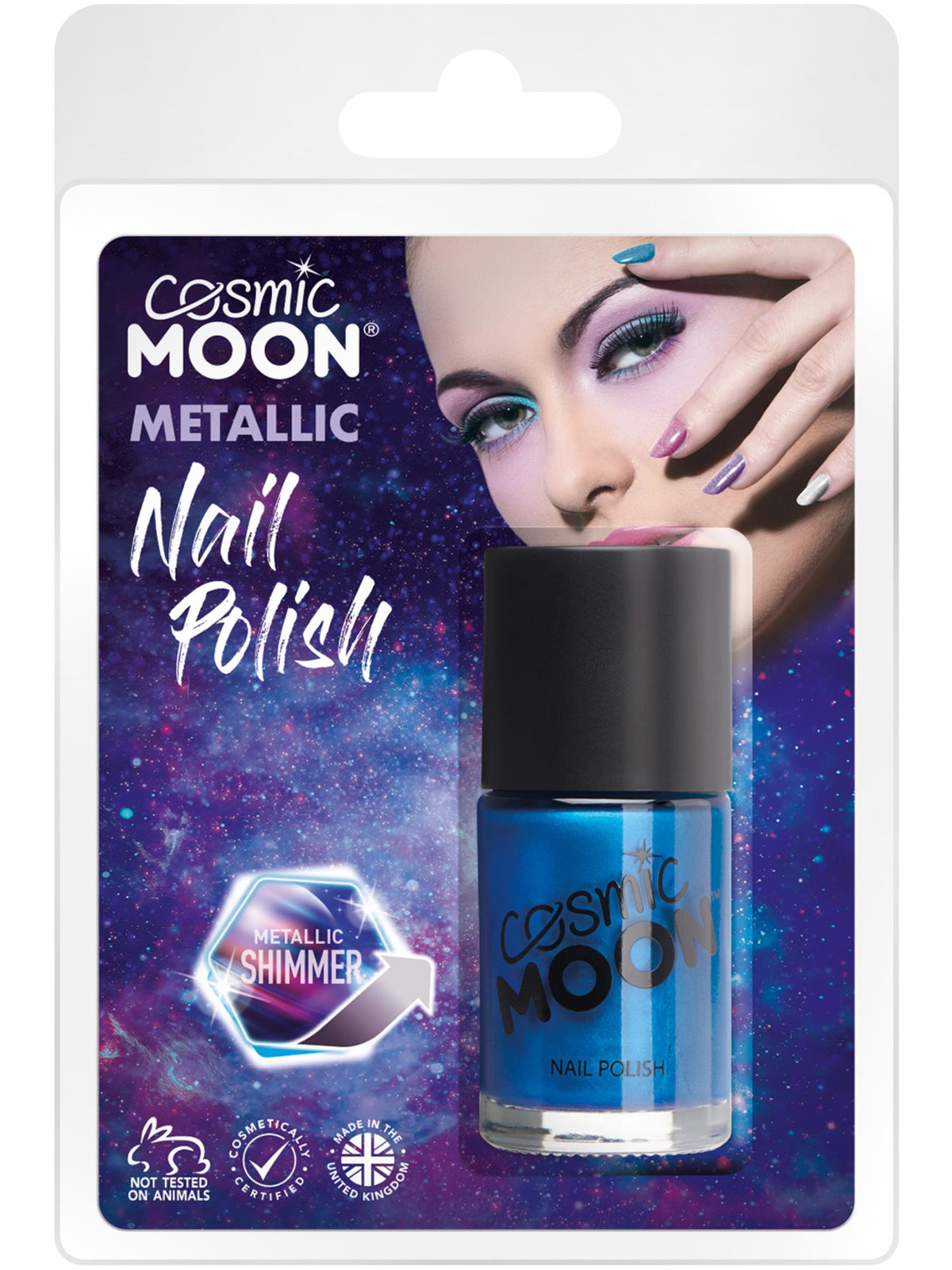 Cosmic Moon Metallic Nail Polish, Blue