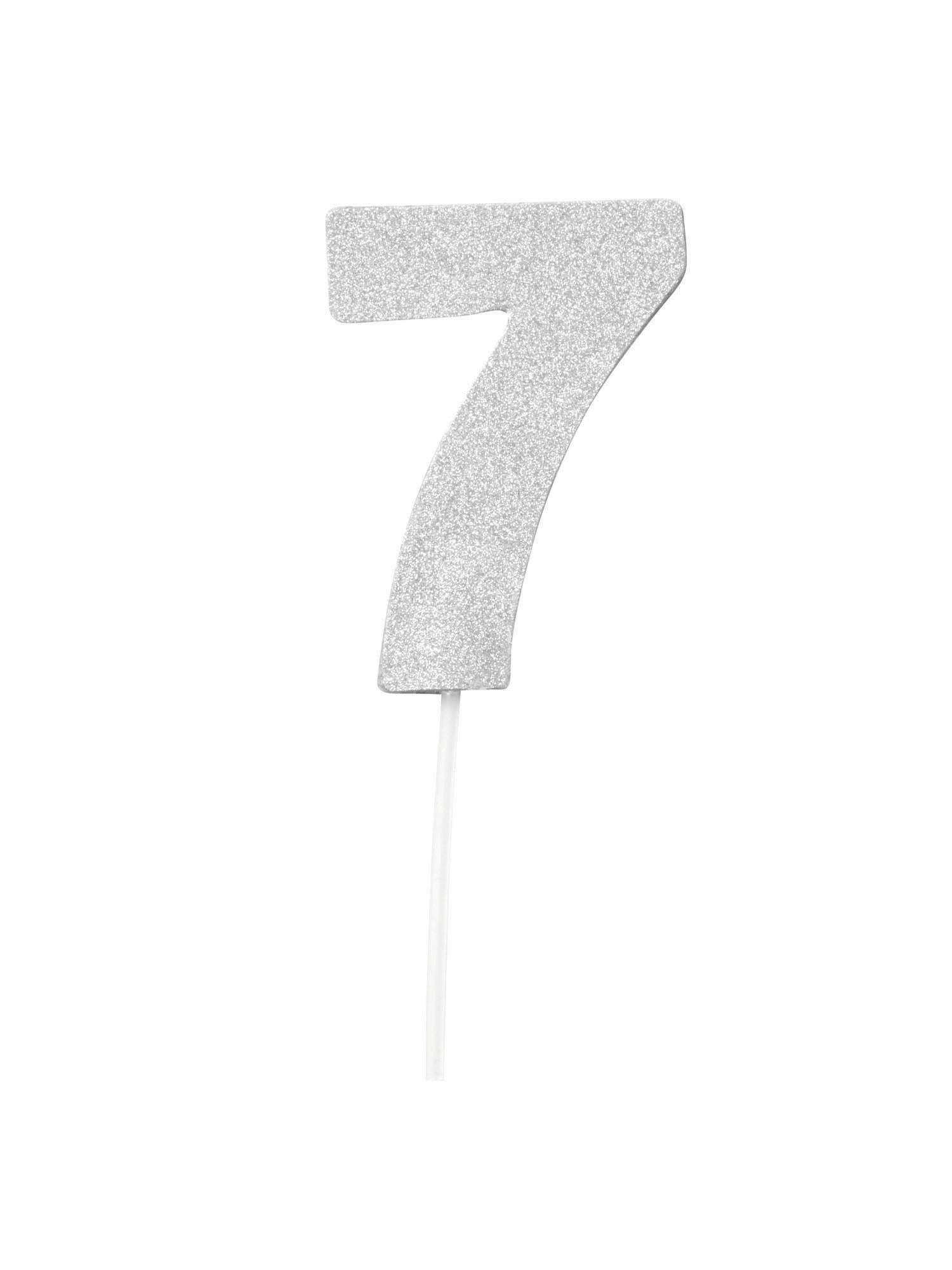 Cake Topper, Silver, Forum, Party, One Size, Front