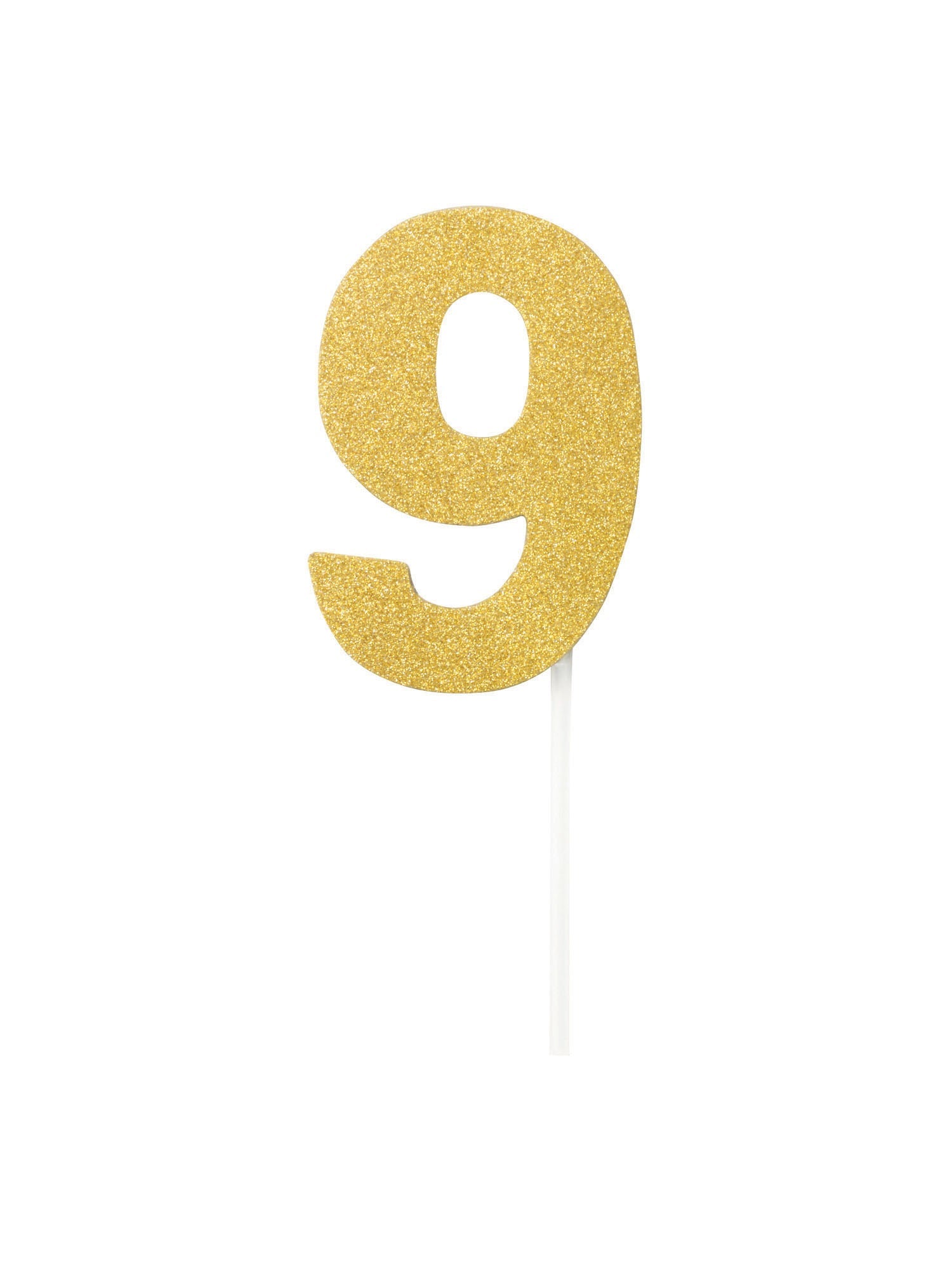 Cake Topper, Gold, Forum, Party, One Size, Front