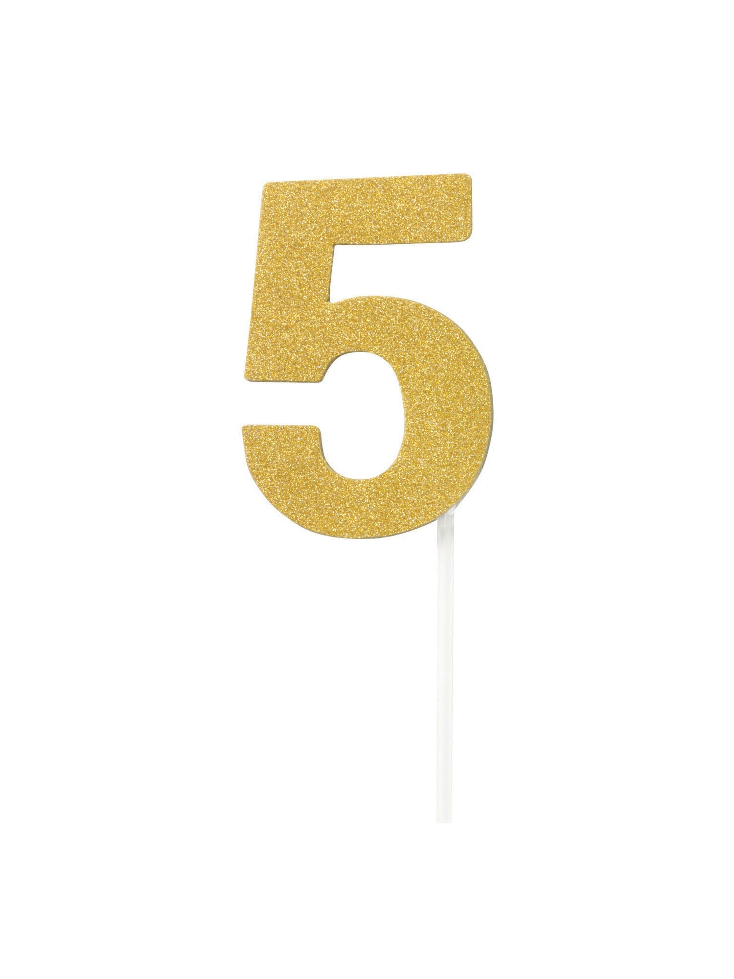 Cake Topper, Gold, Forum, Party, One Size, Front